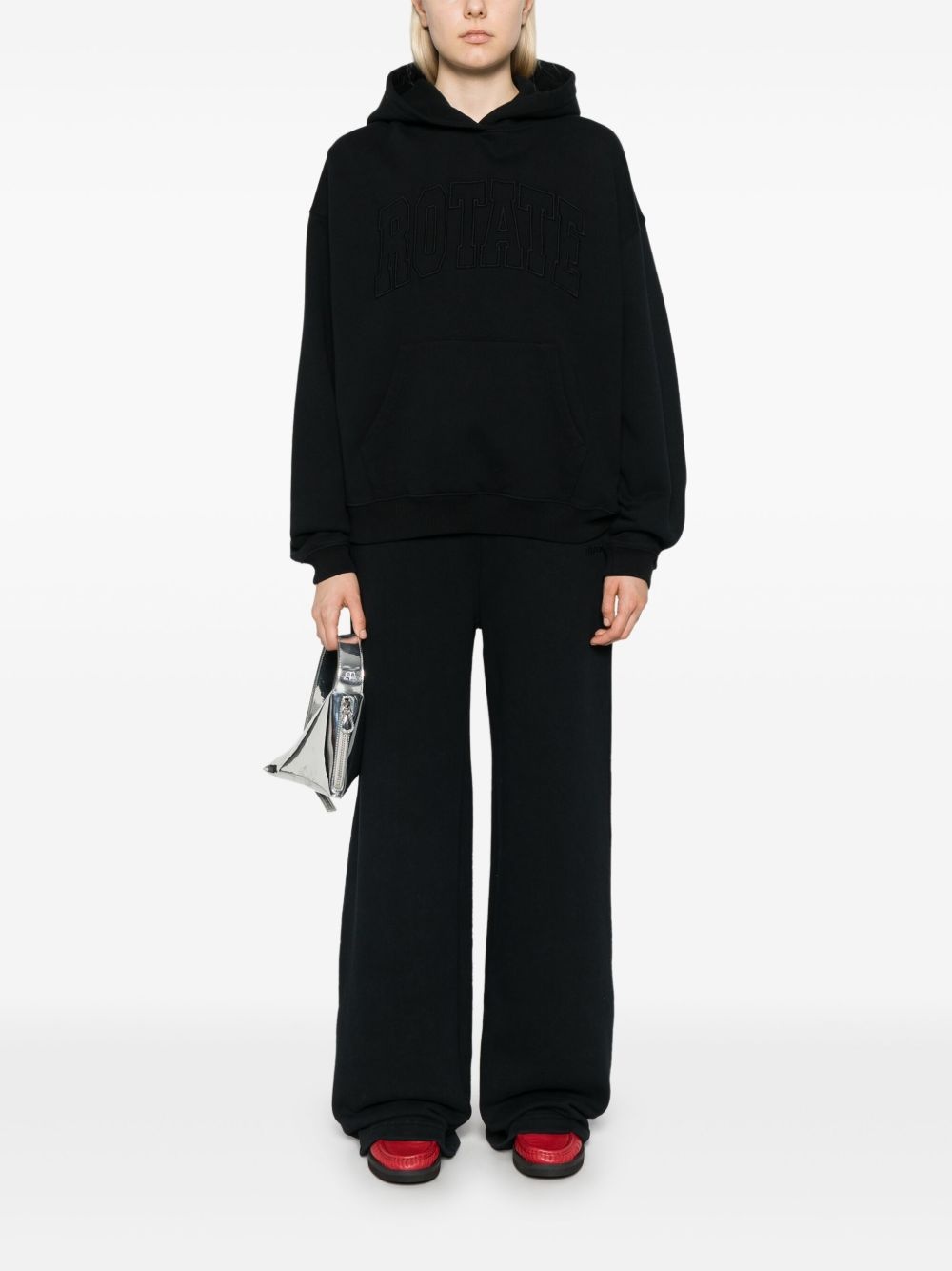 logo-embroidered hoodie - 2