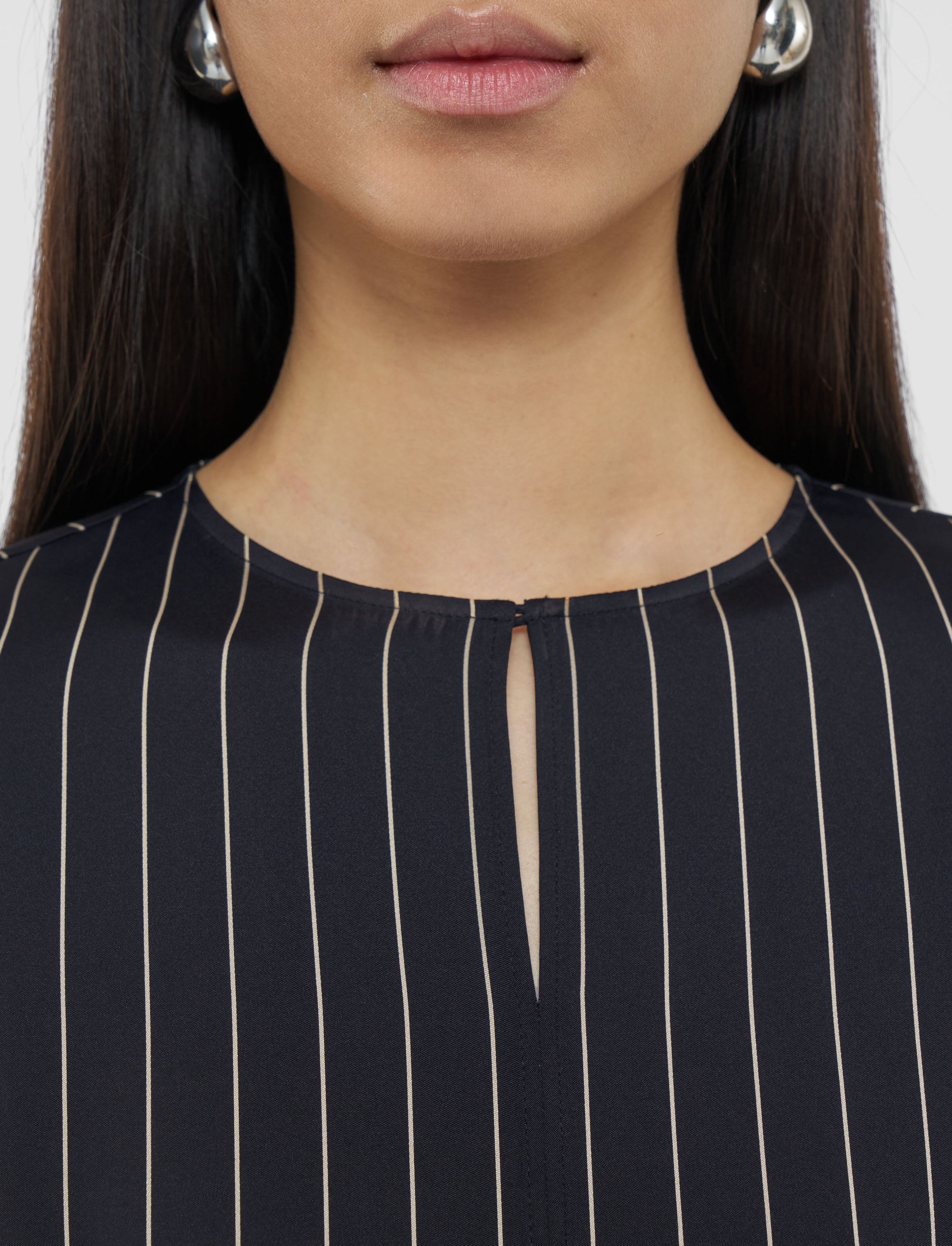 Louison Geometric Print Silk Top - 5
