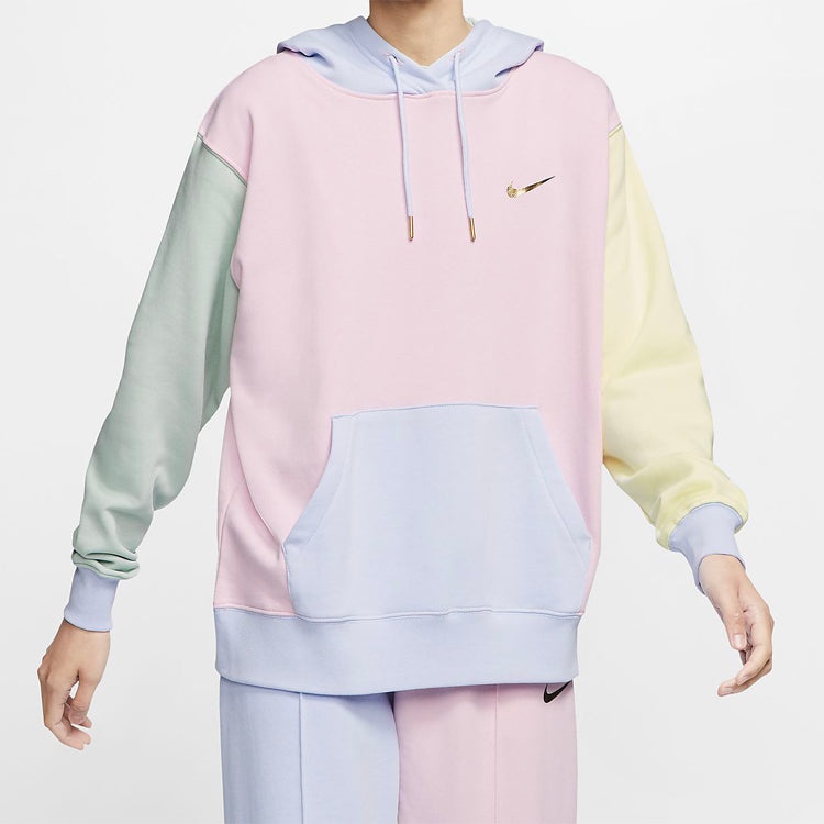 (WMNS) Nike Sportswear Hoodie Swoosh Foam 'Pink Pistachio Frost' DA1416-663 - 2