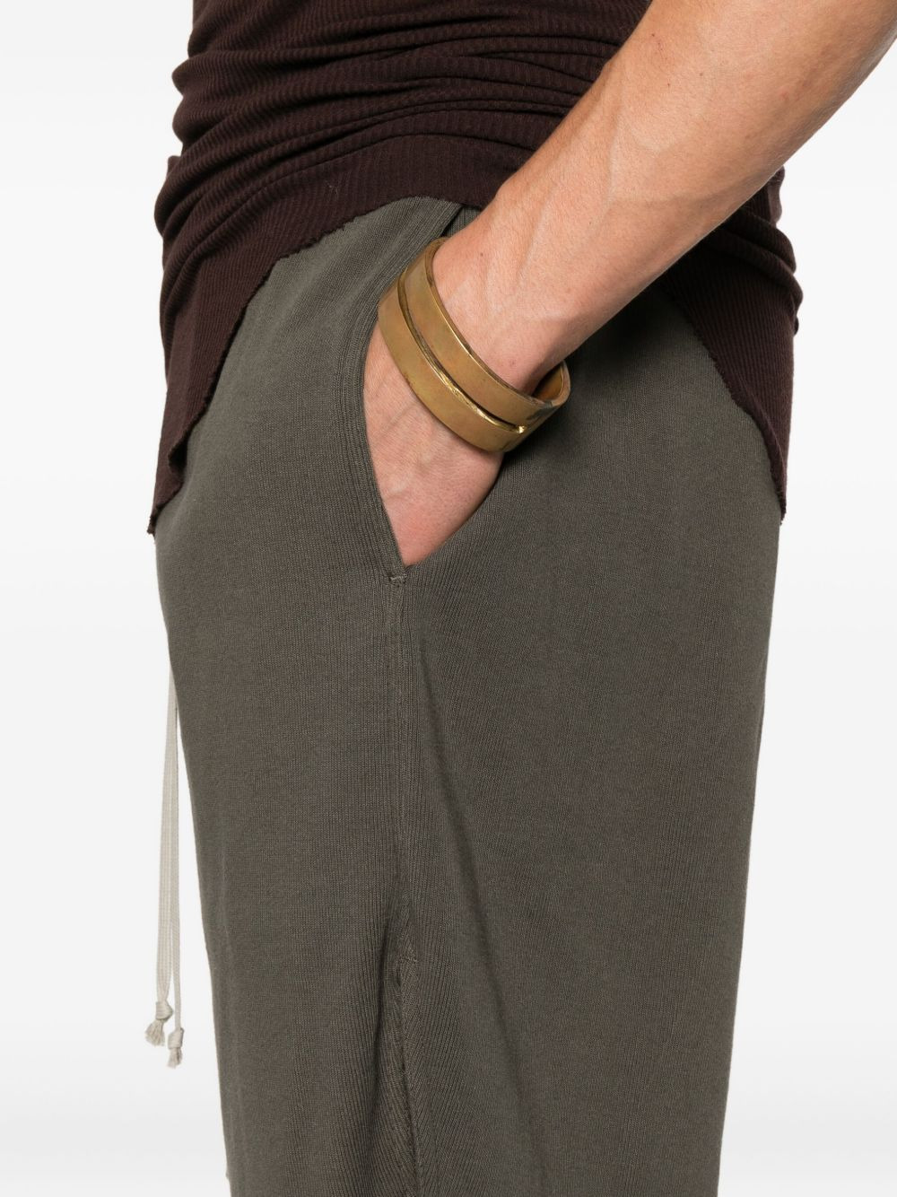 drawstring side-split shorts - 5