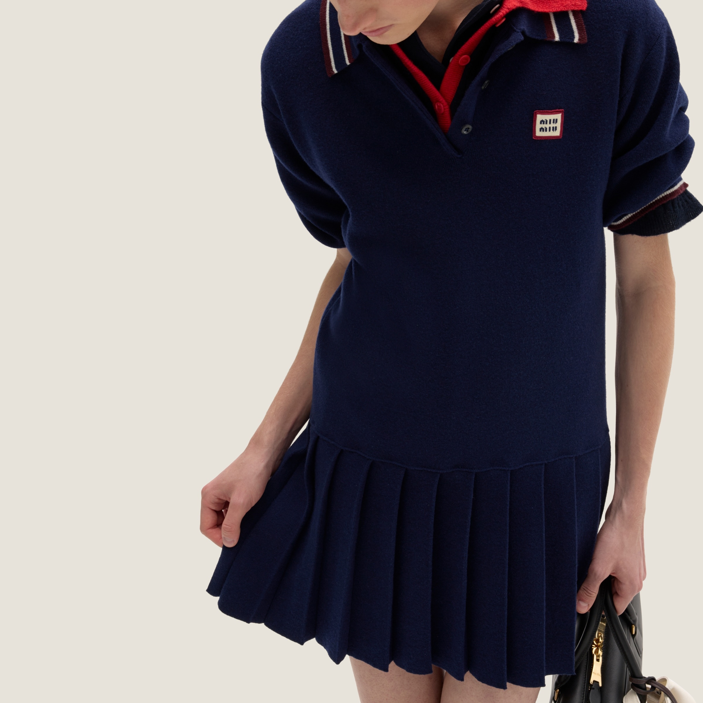Miu Miu Wool and cashmere polo dress | REVERSIBLE