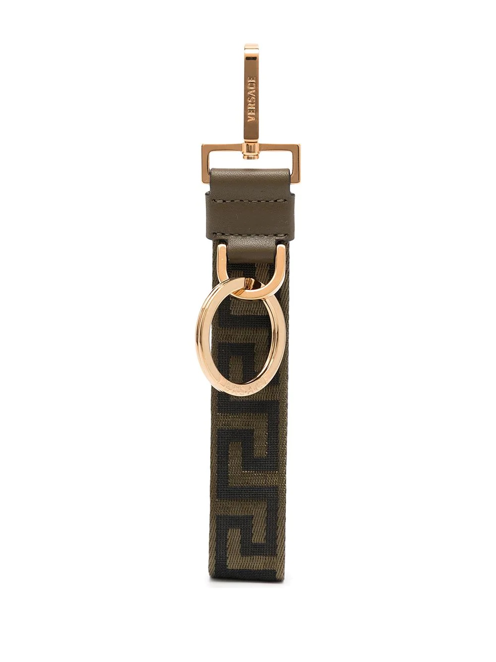 Greca-pattern clasp-fastening keyring - 1