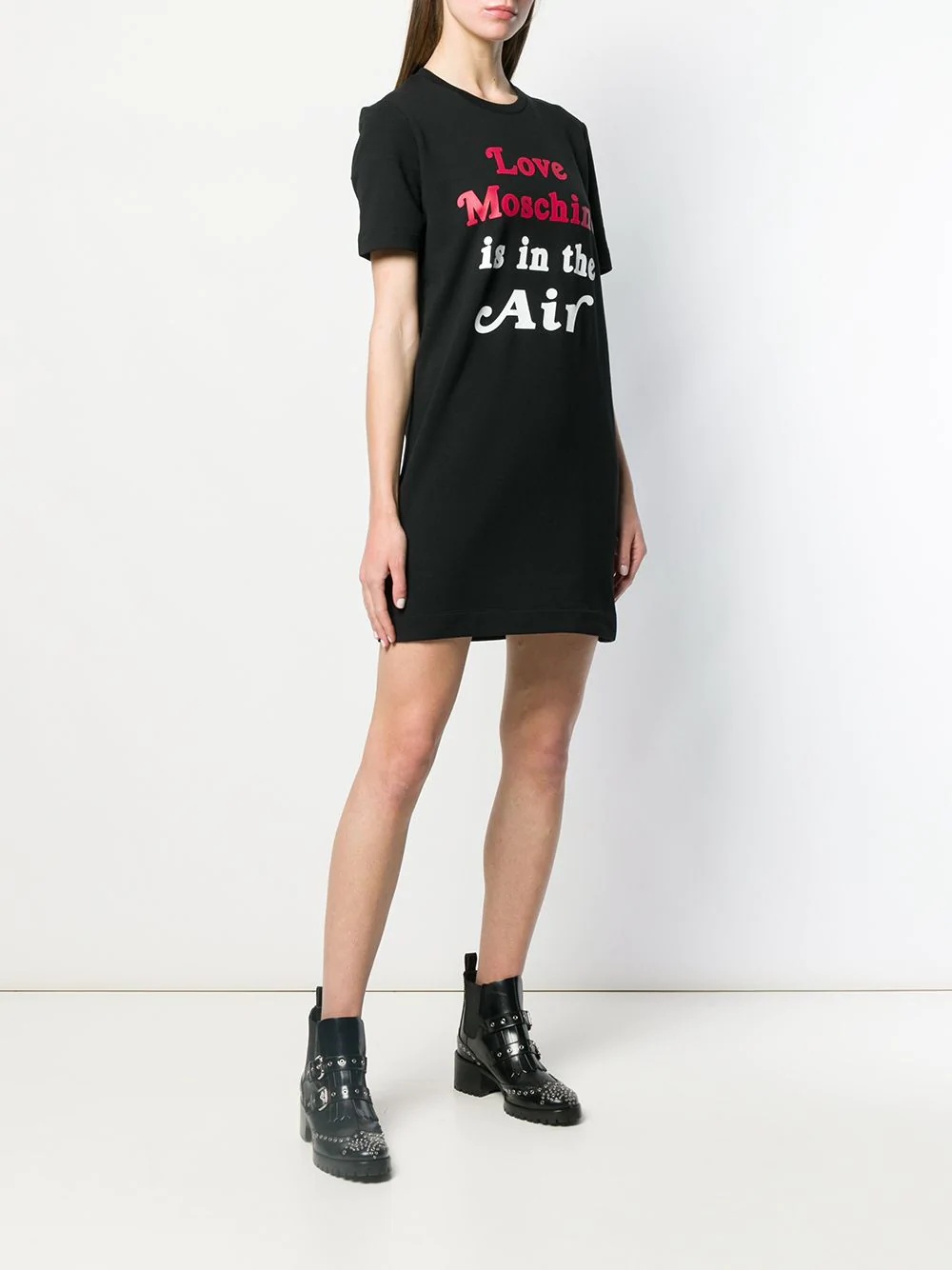 logo print T-shirt dress - 3