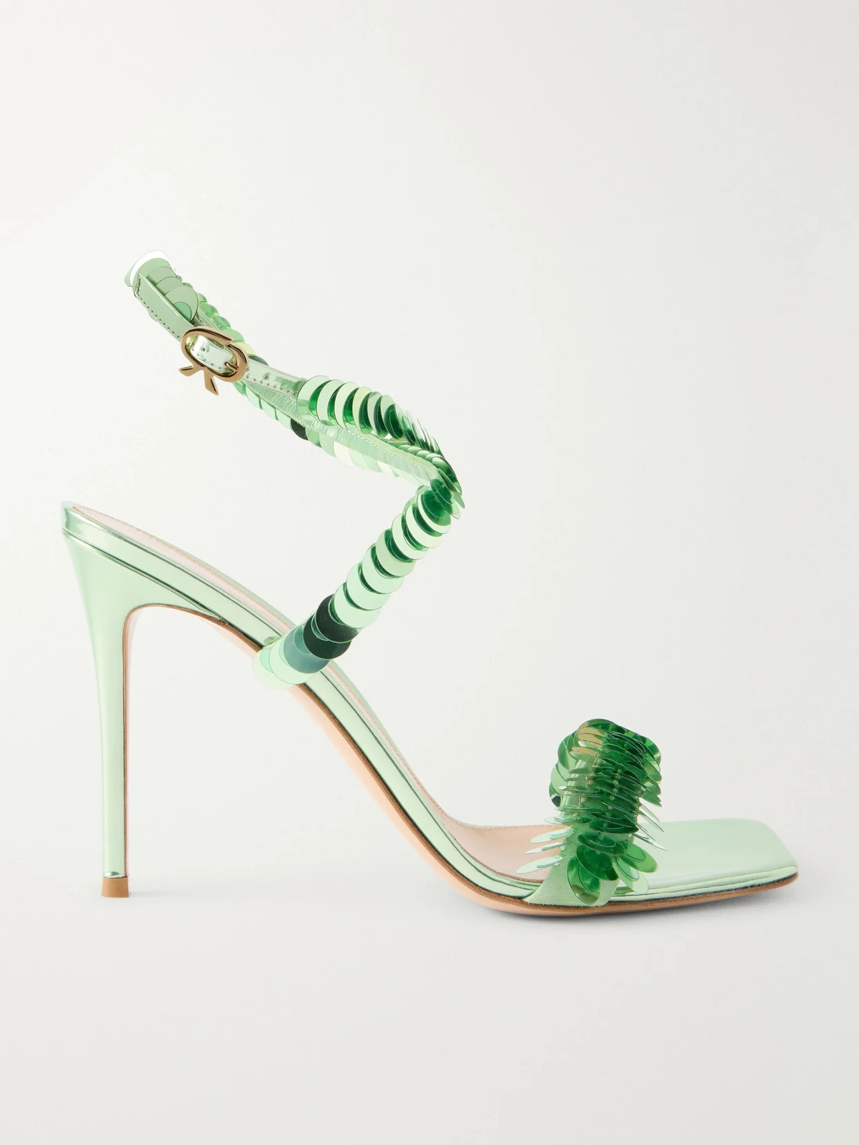 Sequin-embellished Sandals - 1