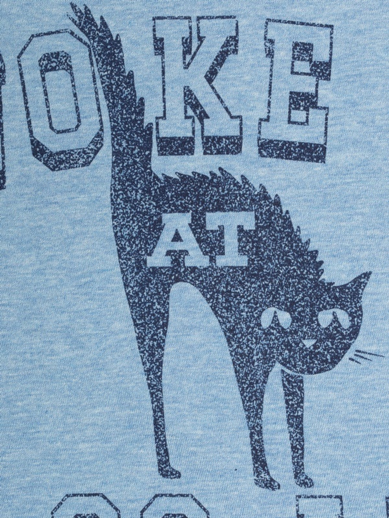 Nudie Jeans Ricky 6-66 Ringer T-Shirt Bluemelange outlook