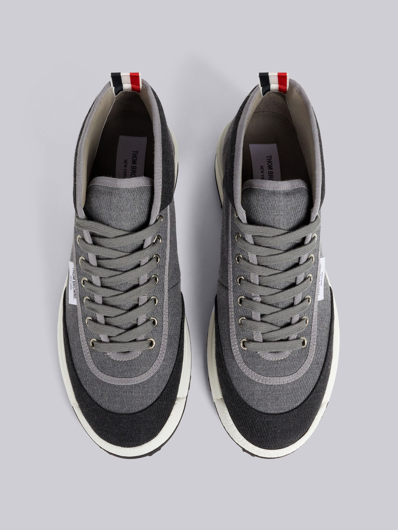 Medium Grey Canvas Rugby Trainer 4