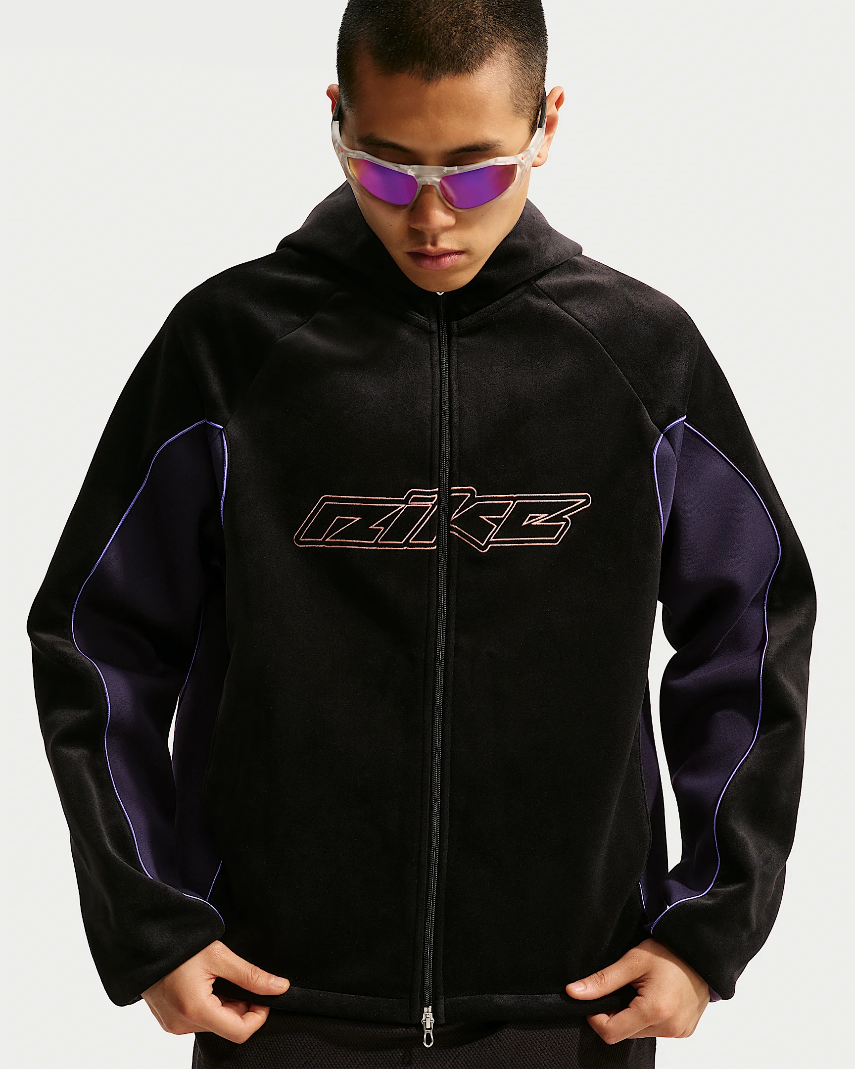 Nike Project F.R.O.G. Men's Fuzzy Loose Full-Zip Hooded Jacket - 1