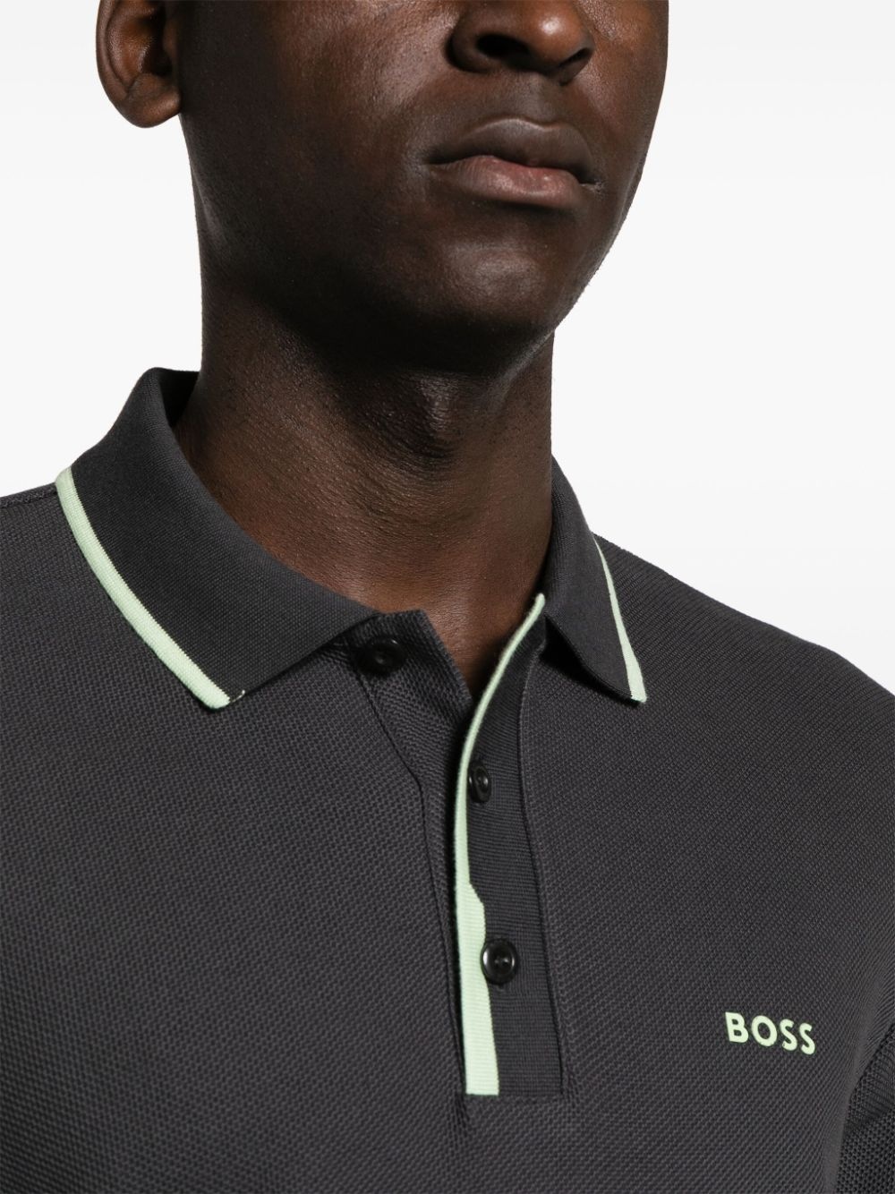 logo-appliquÃ© cotton polo shirt - 5