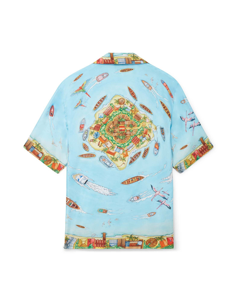 CASABLANCA Maison Sur Piloti Silk Shirt outlook