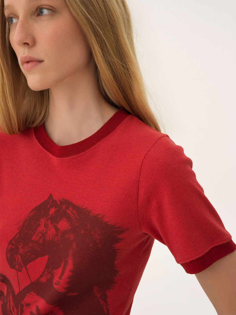 BABY FIT LOGO T-SHIRT IN CHINÉ JERSEY 6
