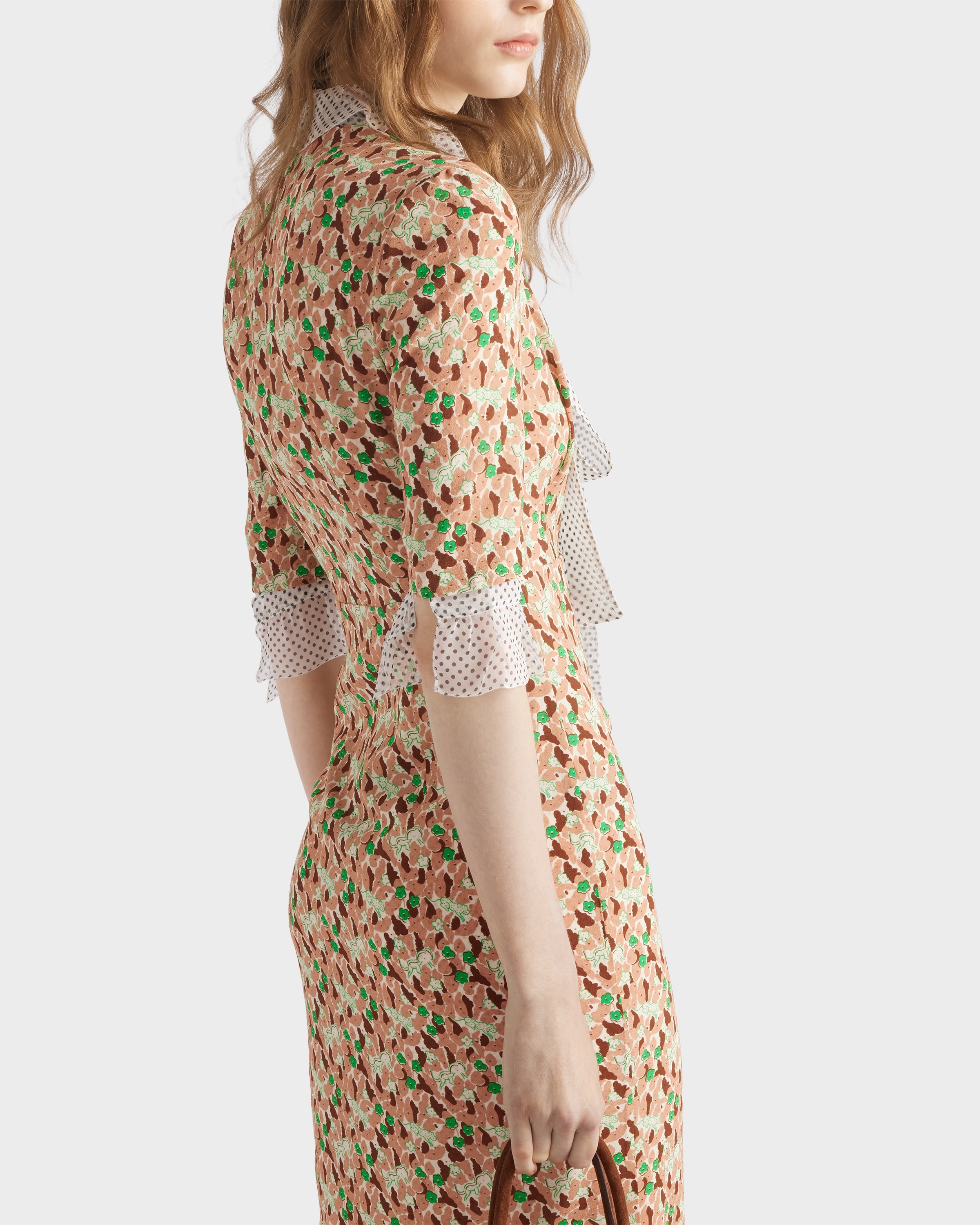 Printed georgette dress - 4