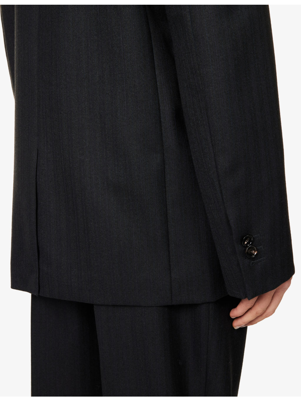 Peak-lapel double-breasted regular-fit wool jacket - 6