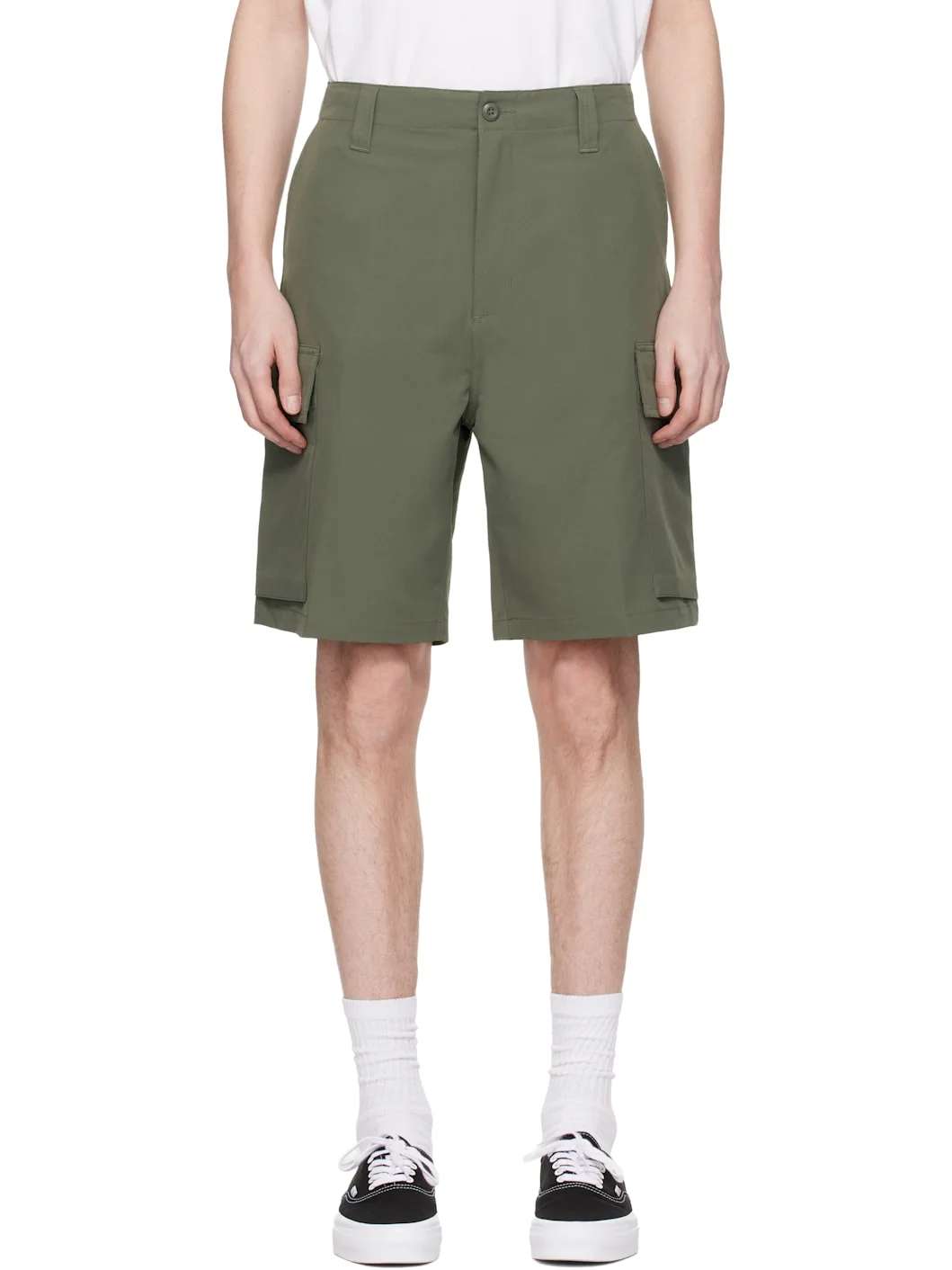 Green Kade Cargo Shorts - 1