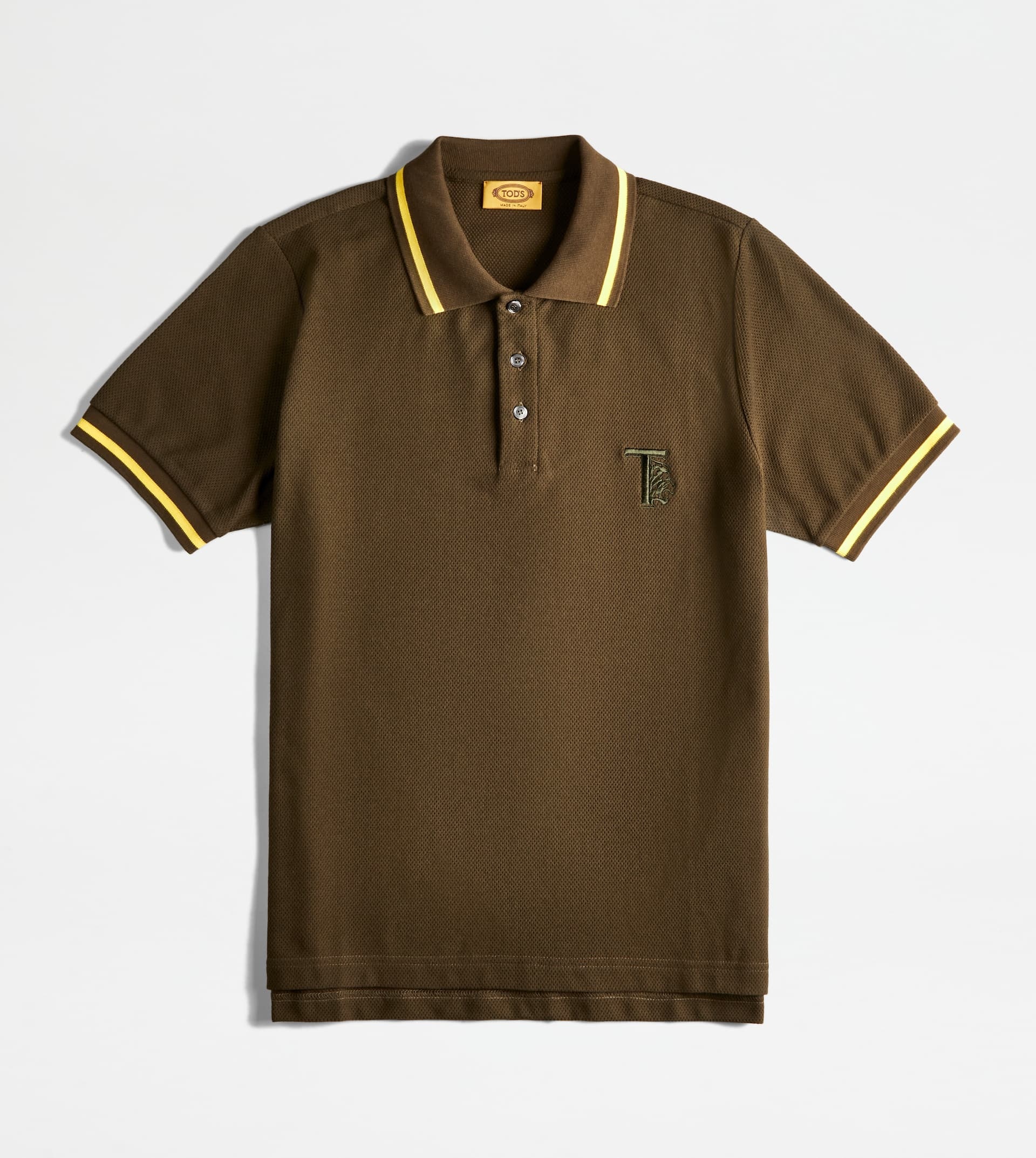 POLO SHIRT IN PIQUET - GREEN - 1