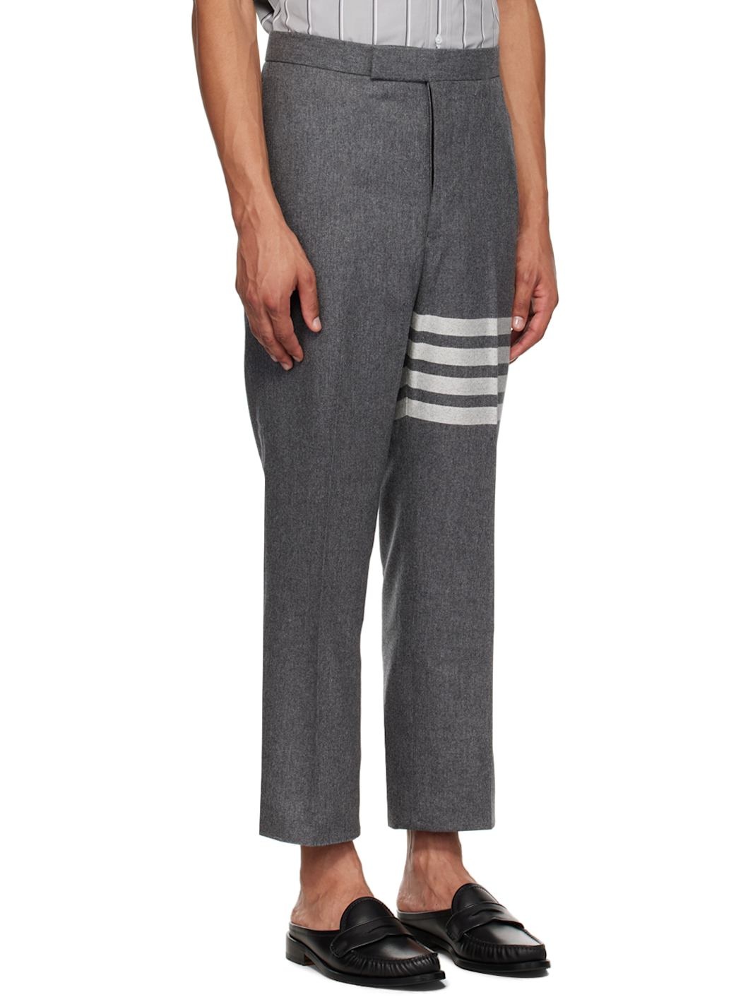 Gray 4-Bar Trousers - 2