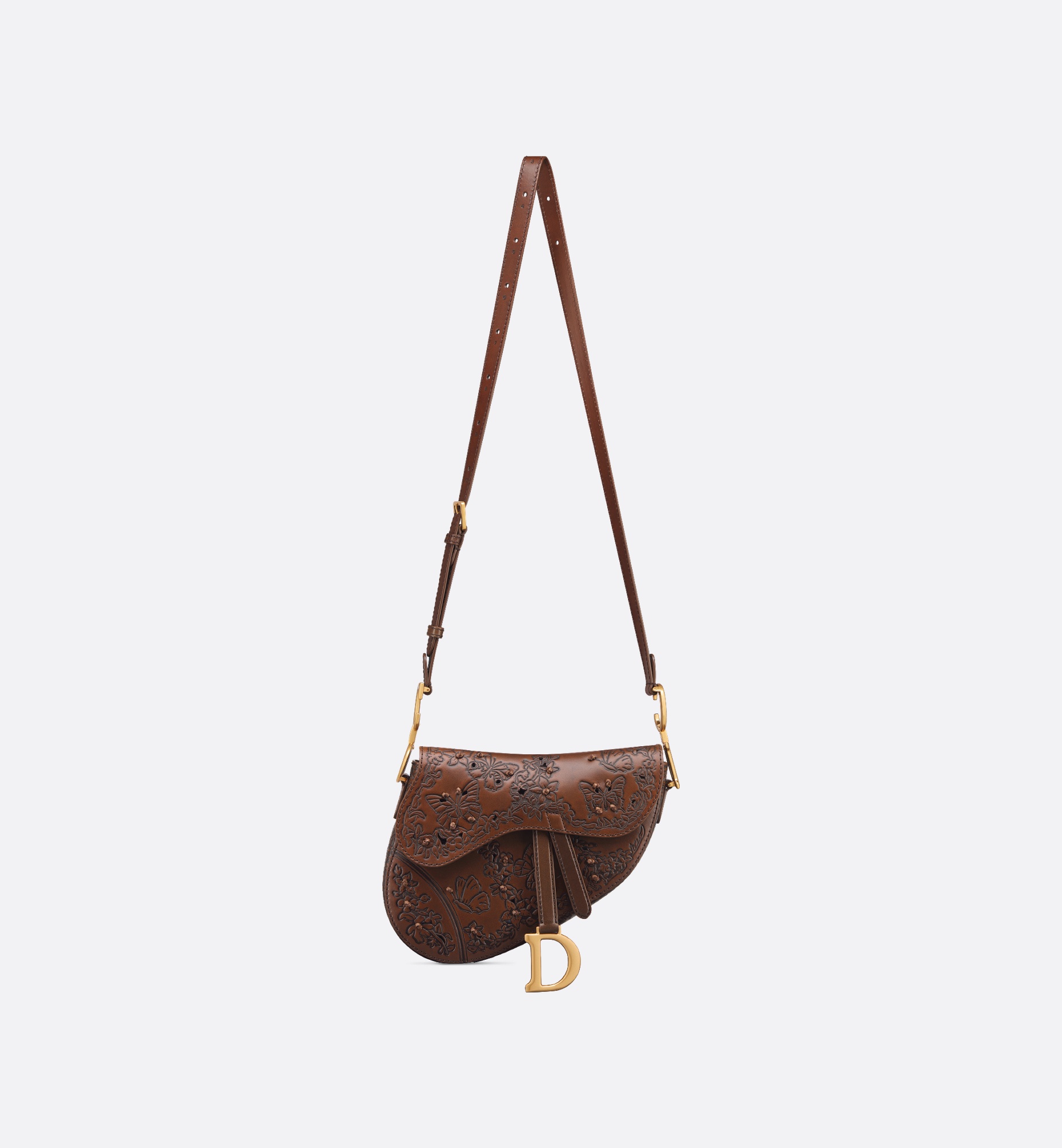 Medium Soft Saddle Bag with Strap - 5