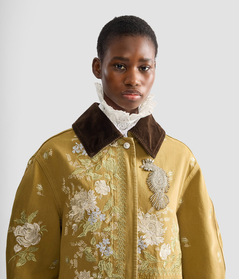 EMBROIDERED DENIM COAT 6