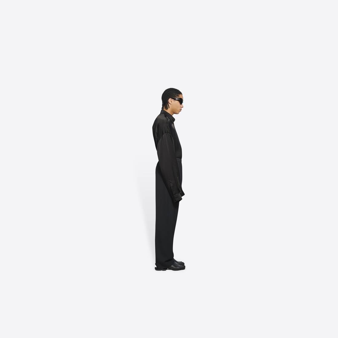 Men's Elastic Pants in Black - 4