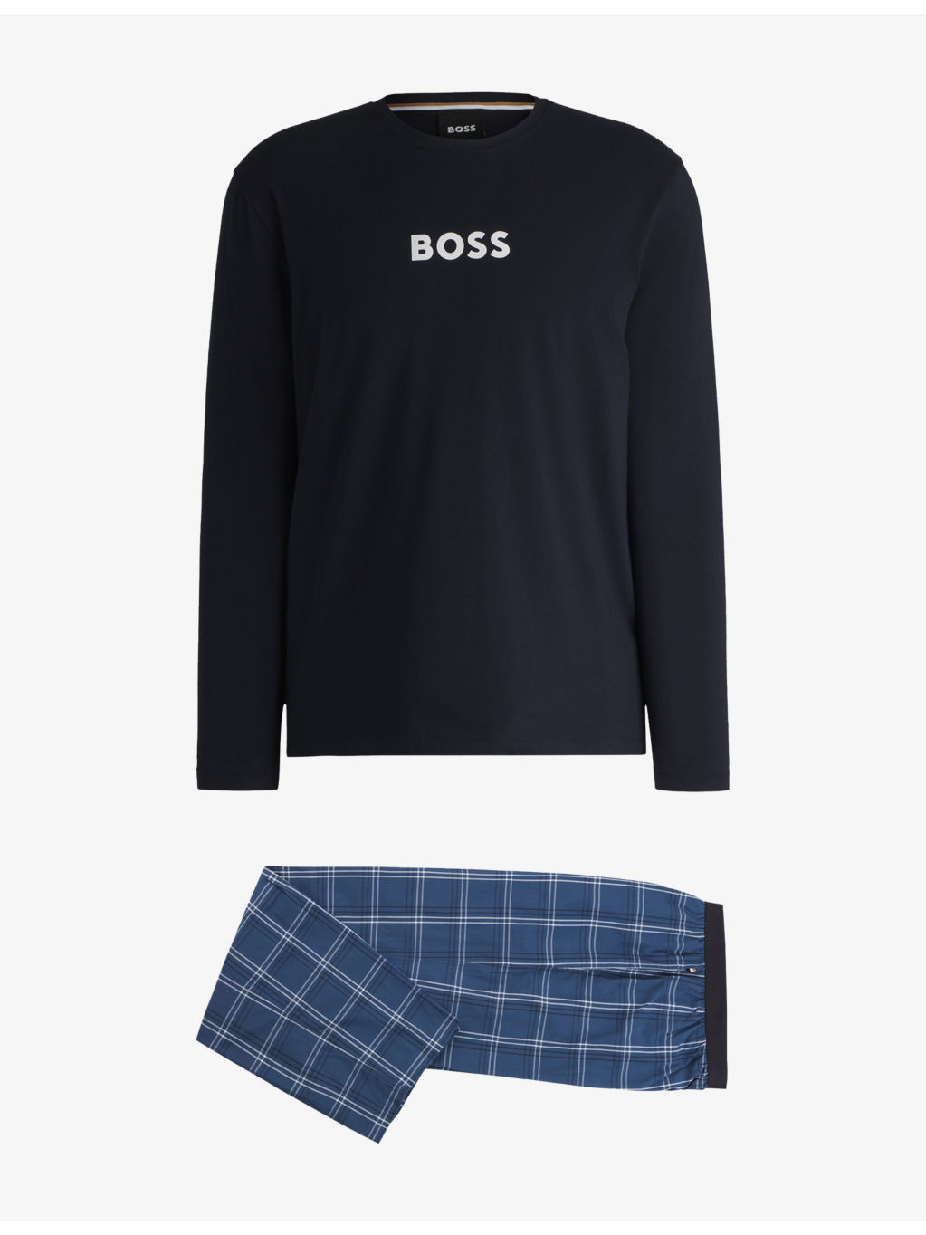 Logo-Print Check Cotton Blend Pyjama Set - 1