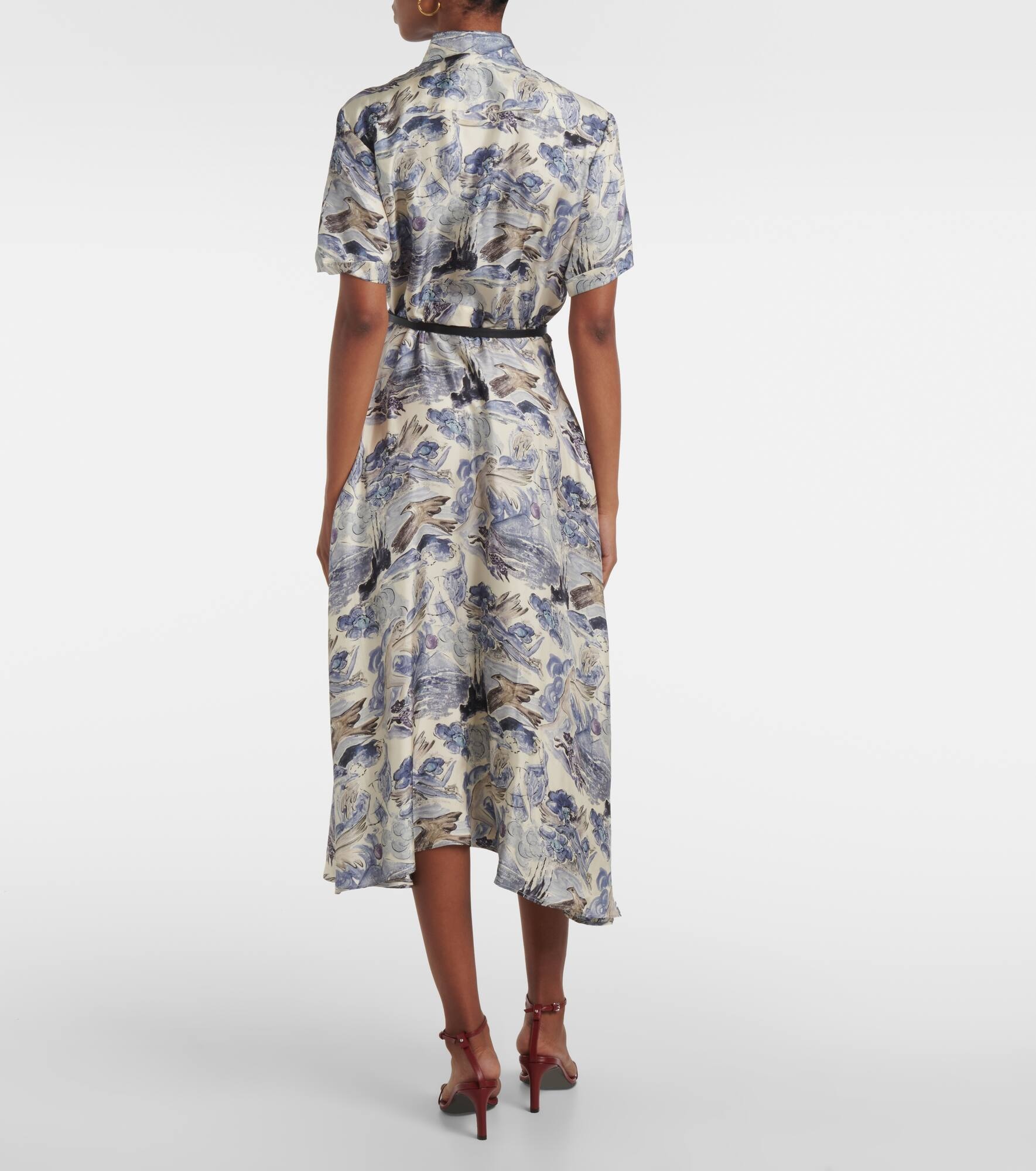 Kiera silk shirt dress - 3
