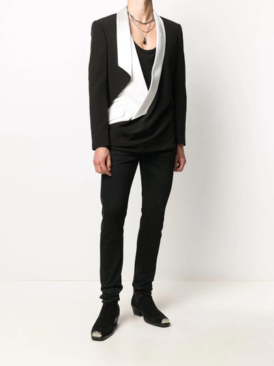 Balmain draped tailored blazer outlook