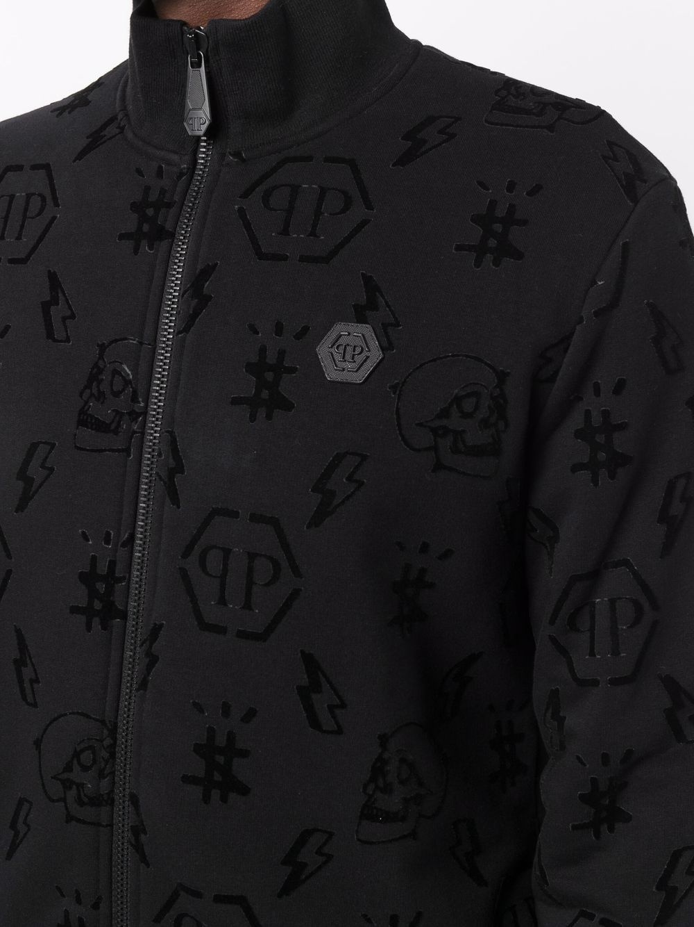 monogram-print bomber jacket - 5