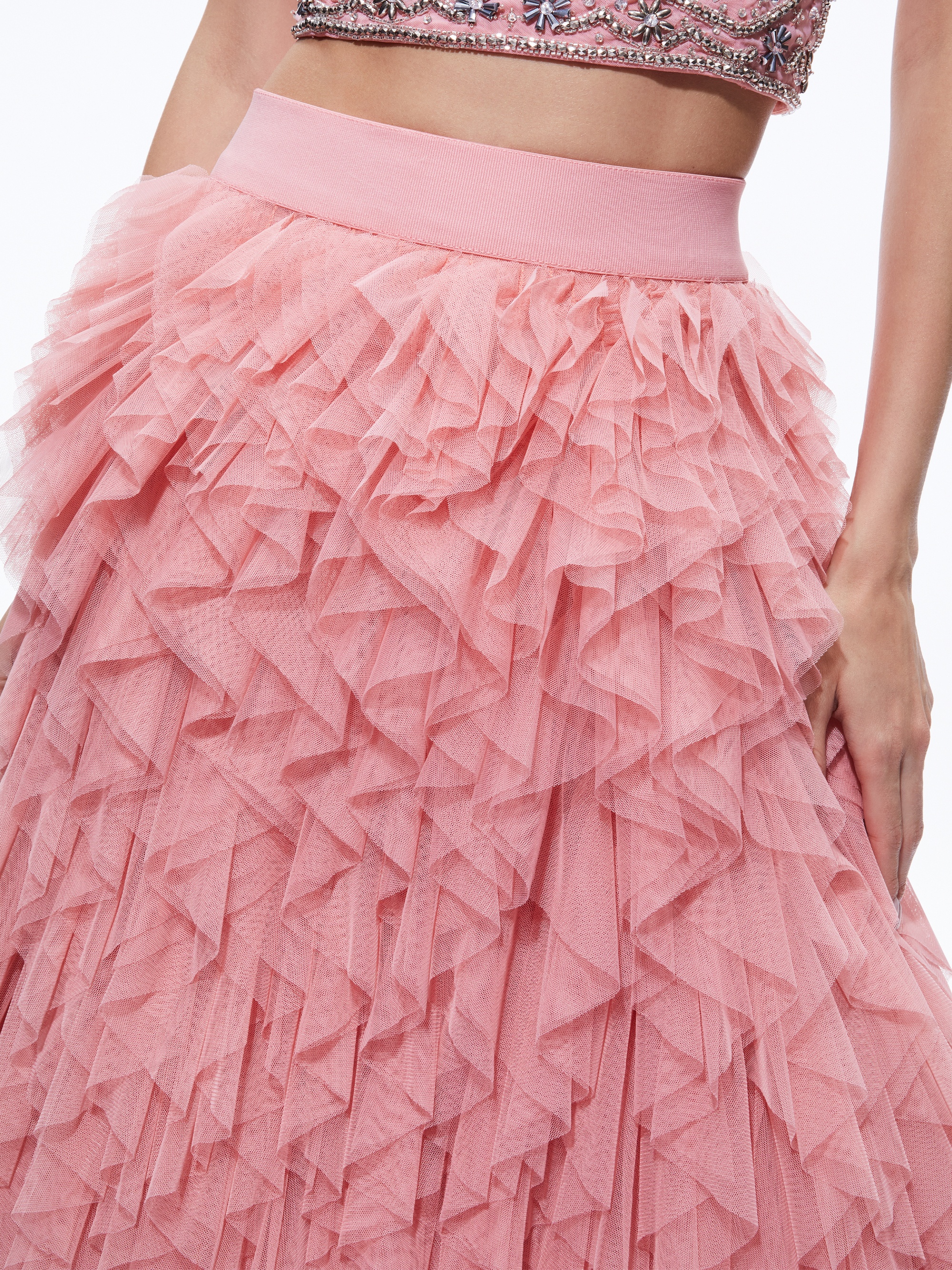 KAL RUFFLE GOWN SKIRT - 5