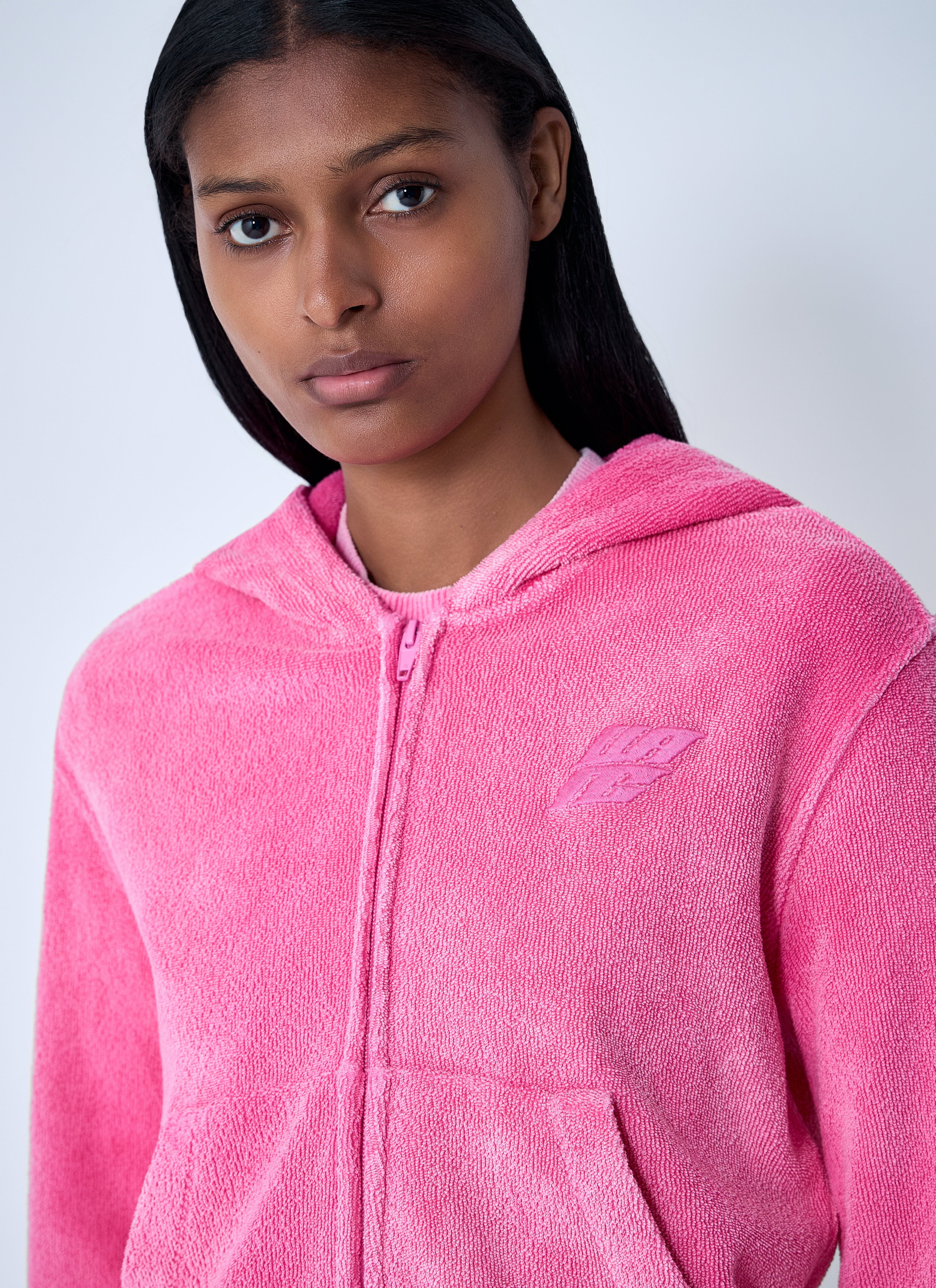 Logo Motif Zip-Up Sweatshirt - 5