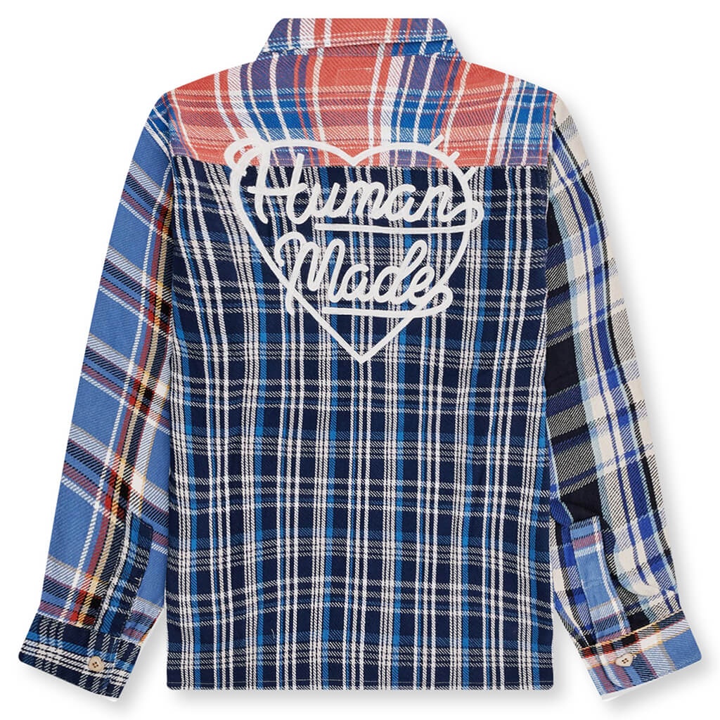 CRAZY CHECK L/S SHIRT - BLUE - 2