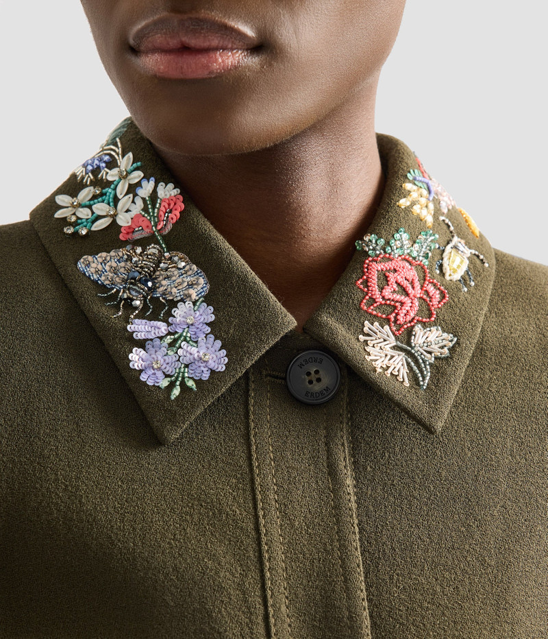 EMBELLISHED CREPE PEPLUM BLAZER 6