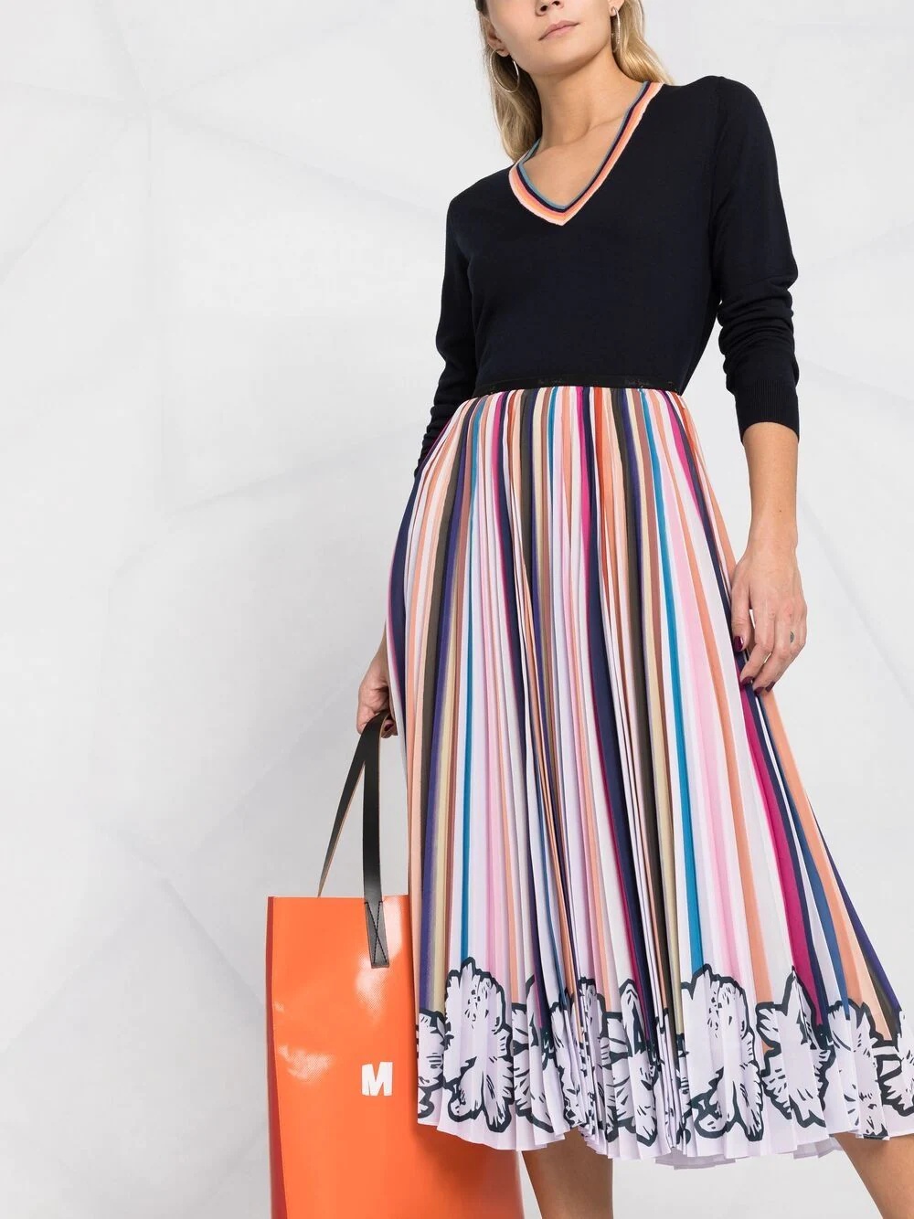 striped midi skirt - 5