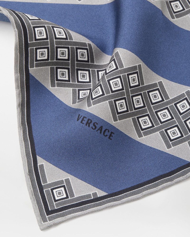 VERSACE Printed Silk Twill Pocket Square outlook