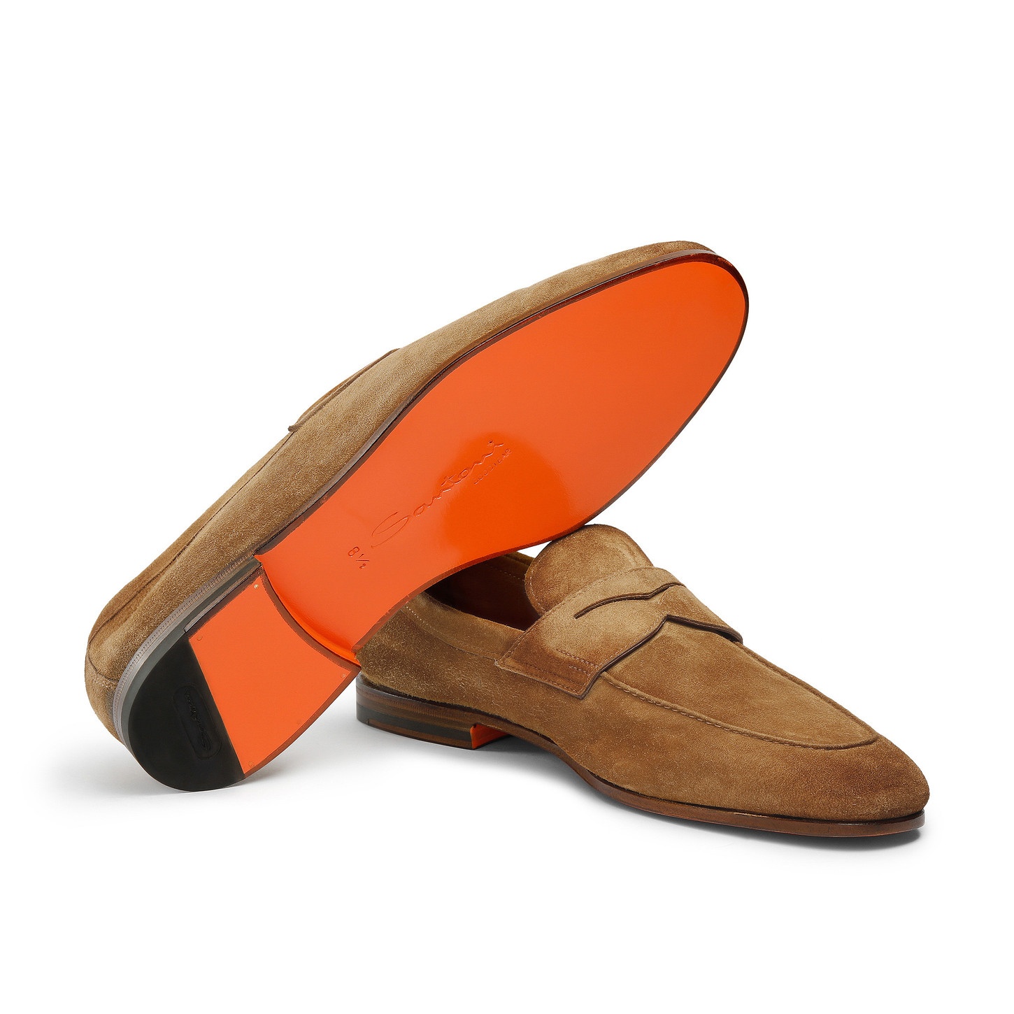 Men's light brown suede Carlo loafer - 4