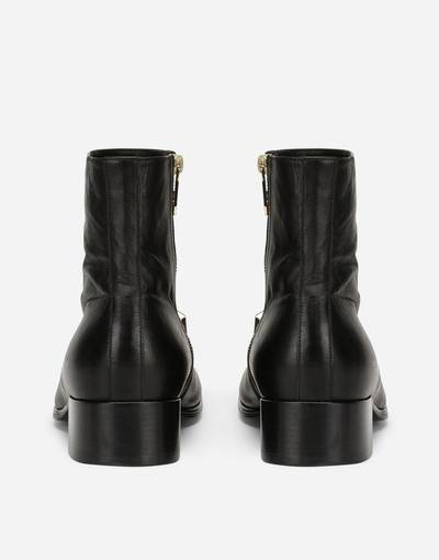 Dolce & Gabbana Nappa leather ankle boots with DG logo outlook