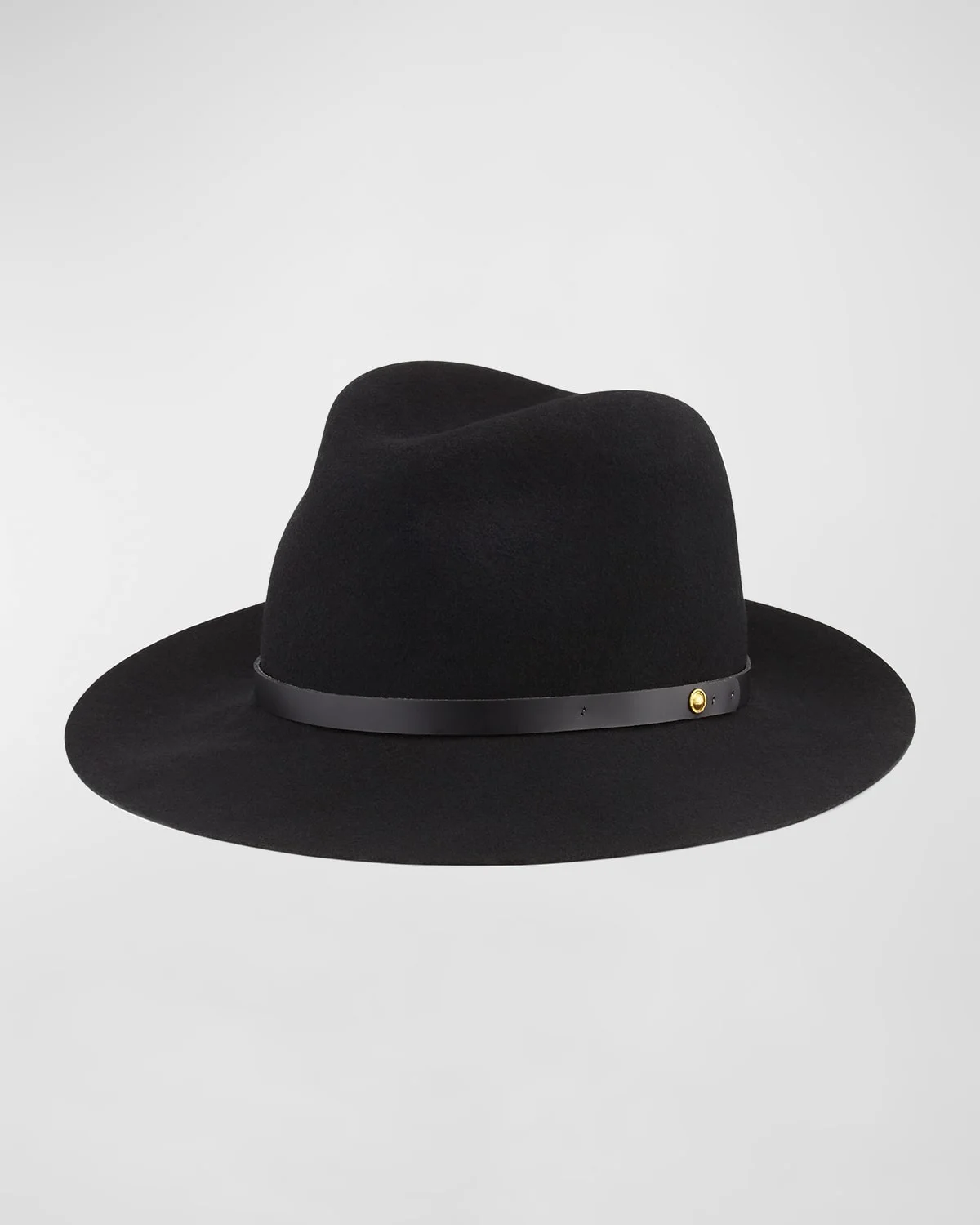Floppy Brim Wool Fedora Hat - 1
