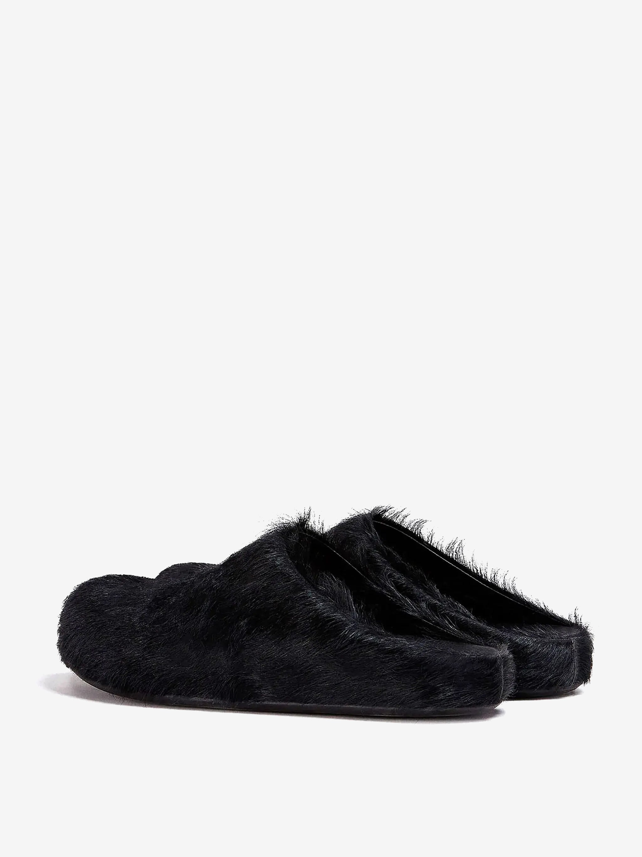 MARNI - Men Long Hair Calf Skin Fussbett Sabot - 3