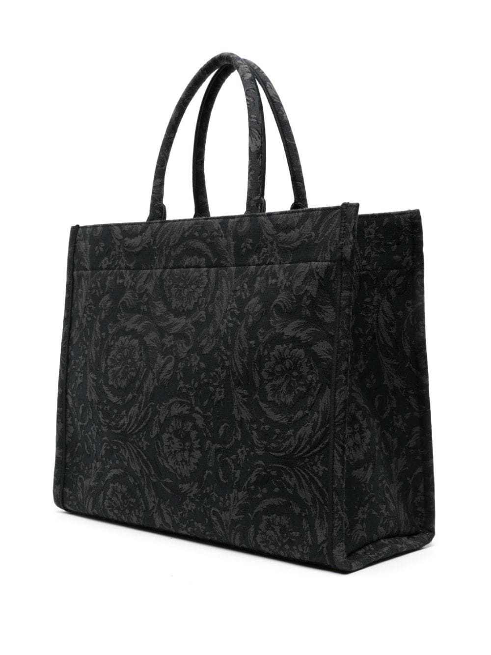 Barocco Athena jacquard canvas tote bag - 3