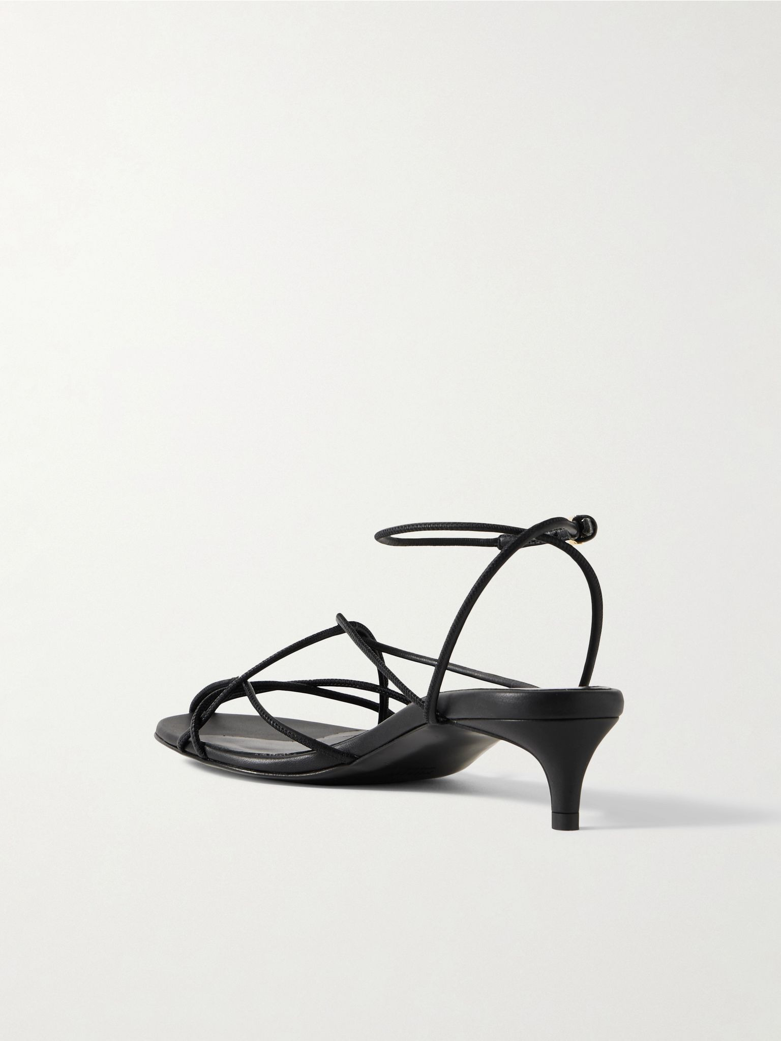 Loulou leather sandals Black - 3