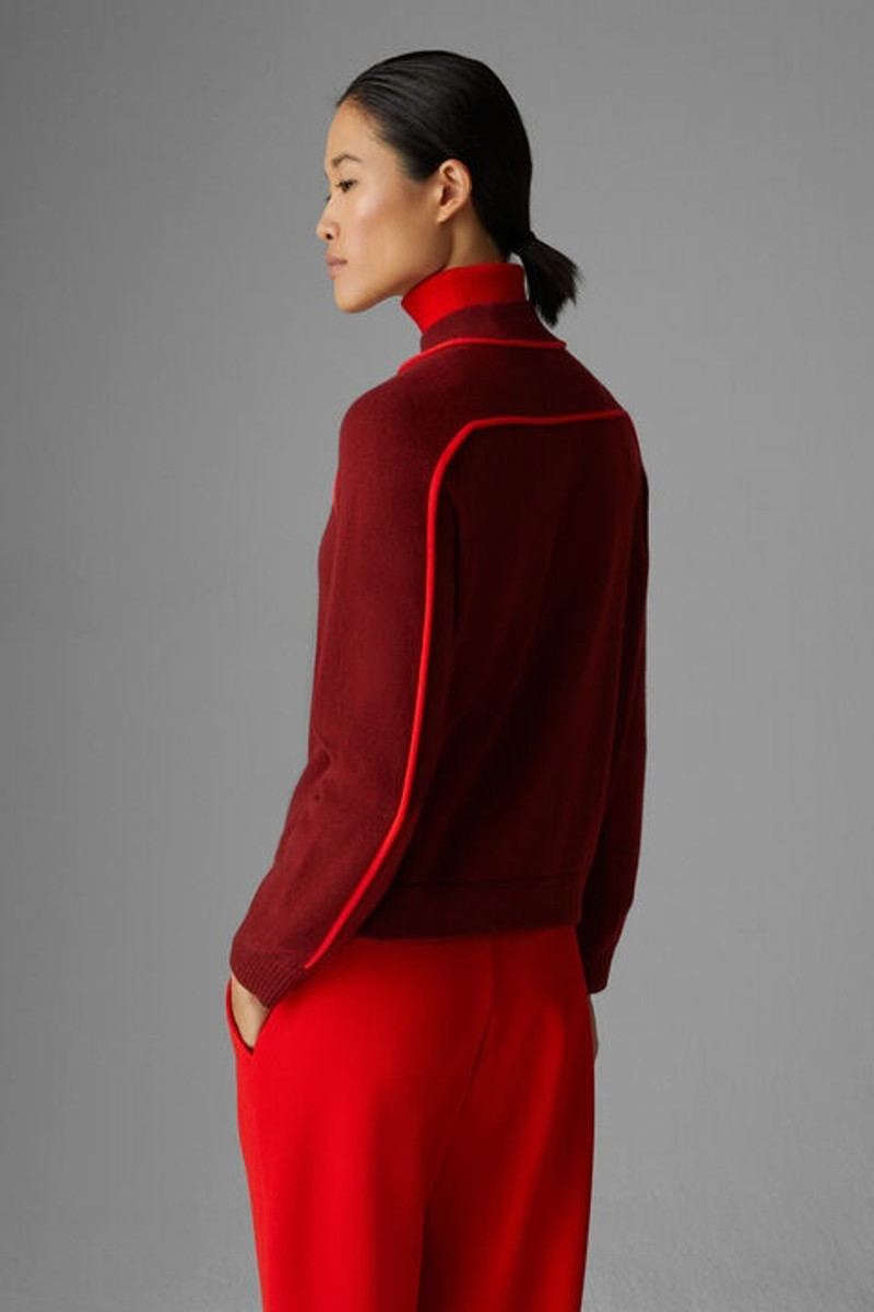 Lady Knitted pullover in Bordeaux 3