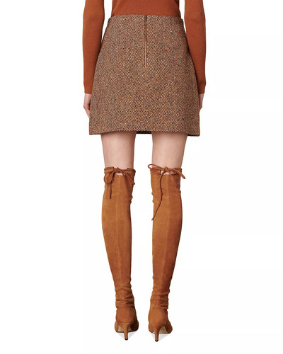 Vanessa Bruno Mimi Herringbone Mini Skirt outlook