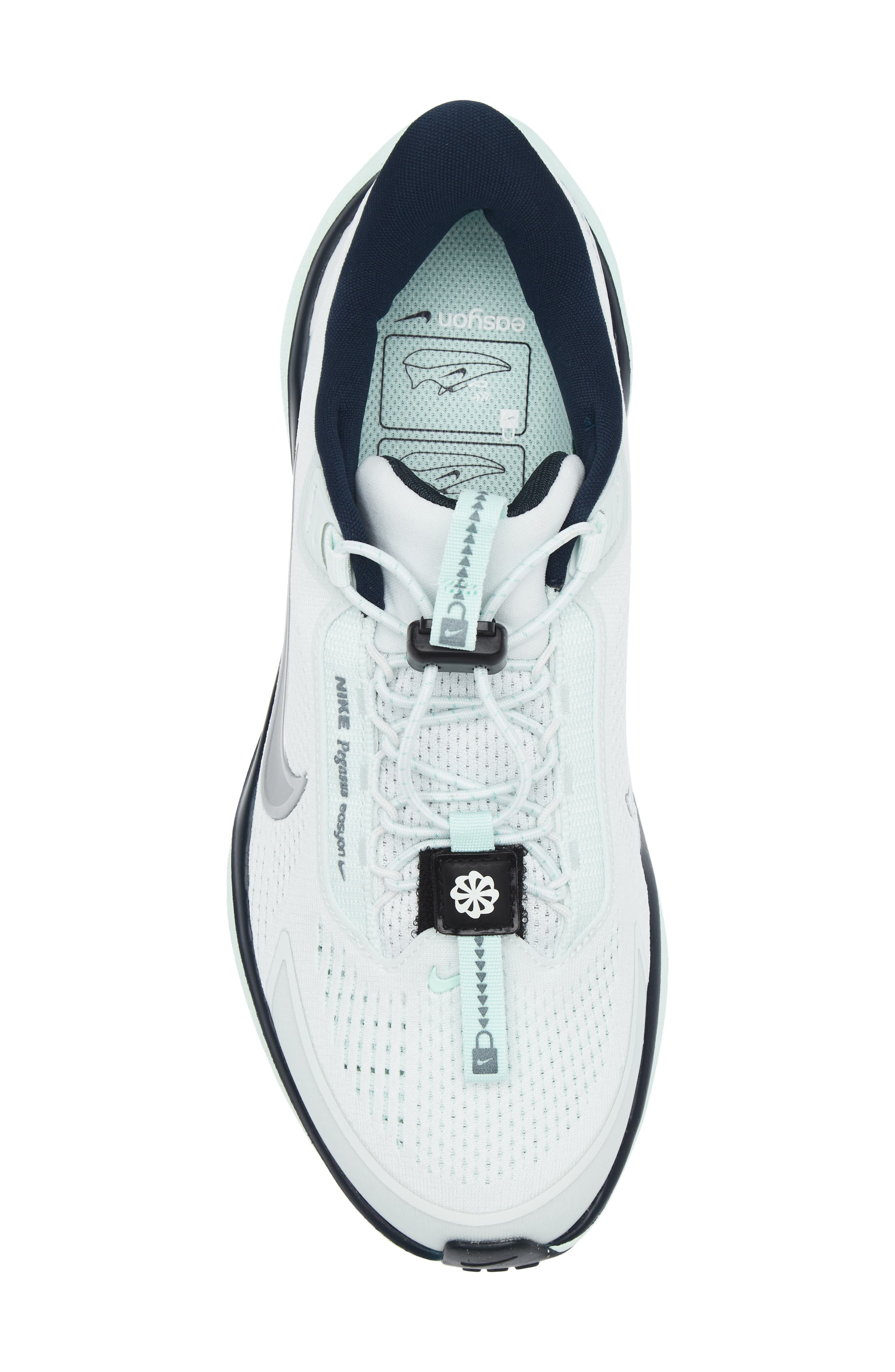 Nike Pegasus EasyOn Running Shoe in Ghost Aqua/Silver/Mint at Nordstrom - 5