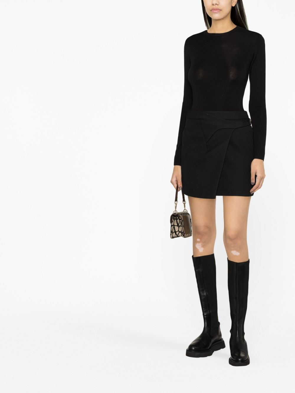 open-back knitted top - 2