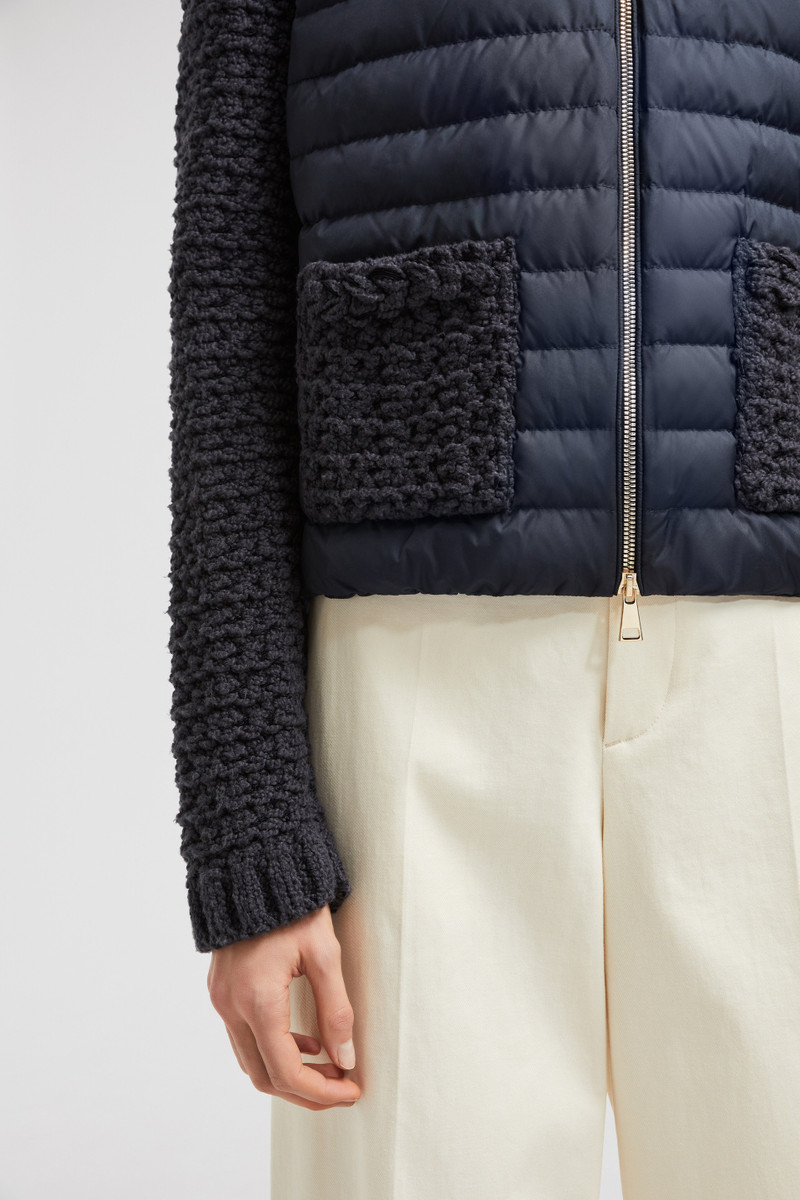 Padded Cotton Zip-Up Cardigan 6