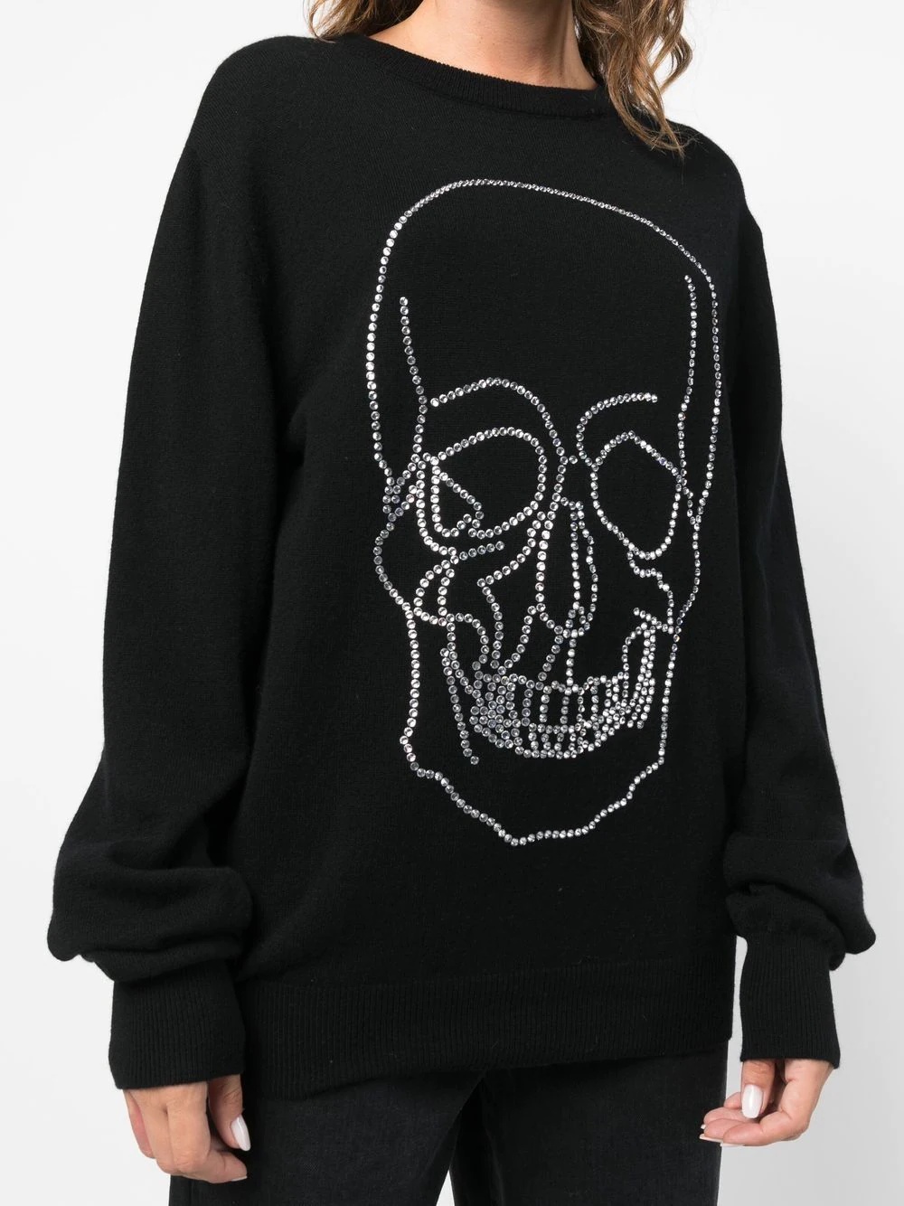 studded-skull cashmere pullover - 5