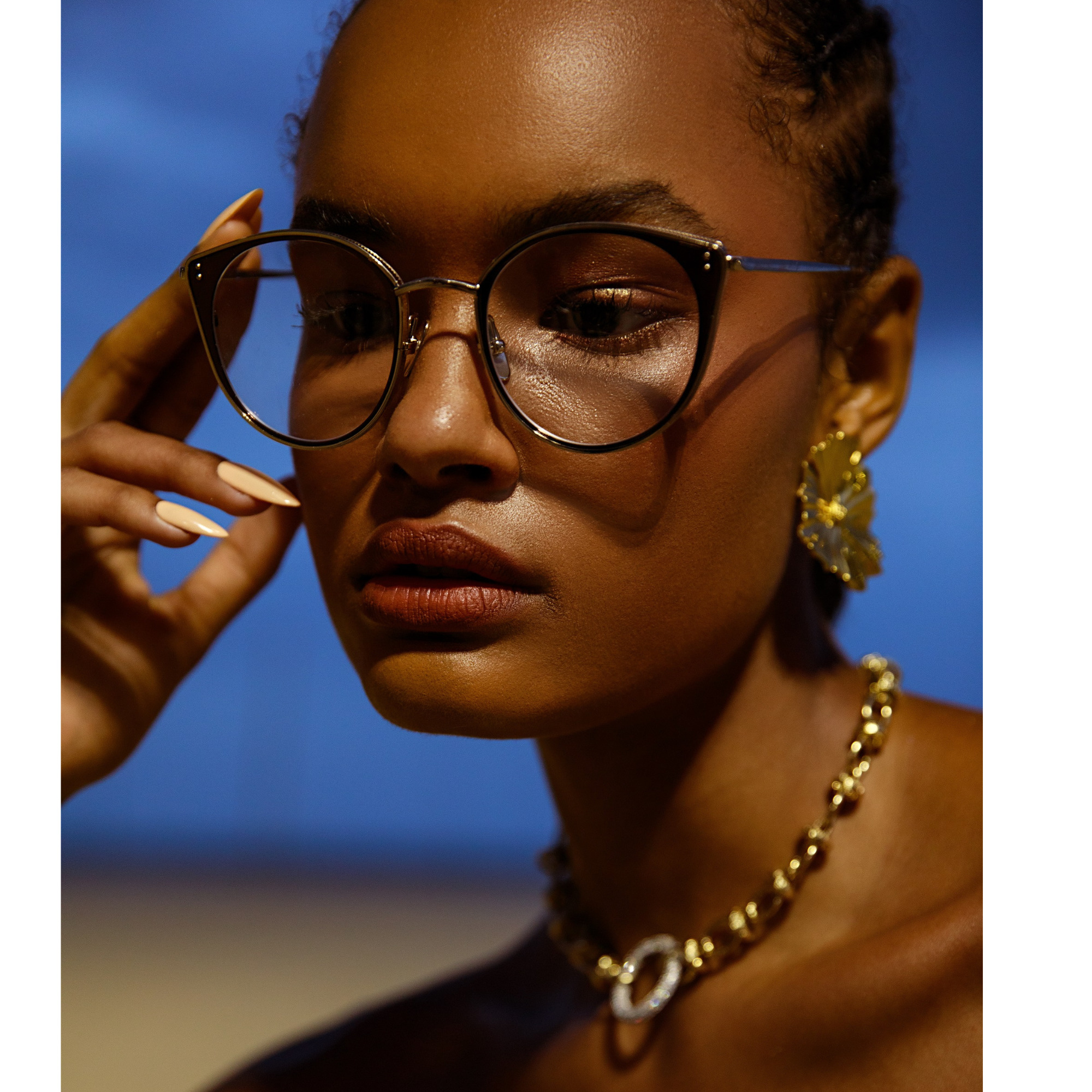 NEUSA OVAL OPTICAL FRAME IN NICKEL - 5