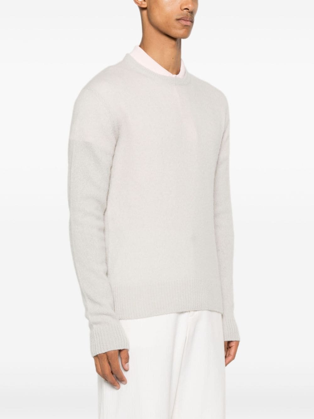 ribbed-trim sweater - 3