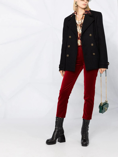 Etro cropped velvet trousers outlook