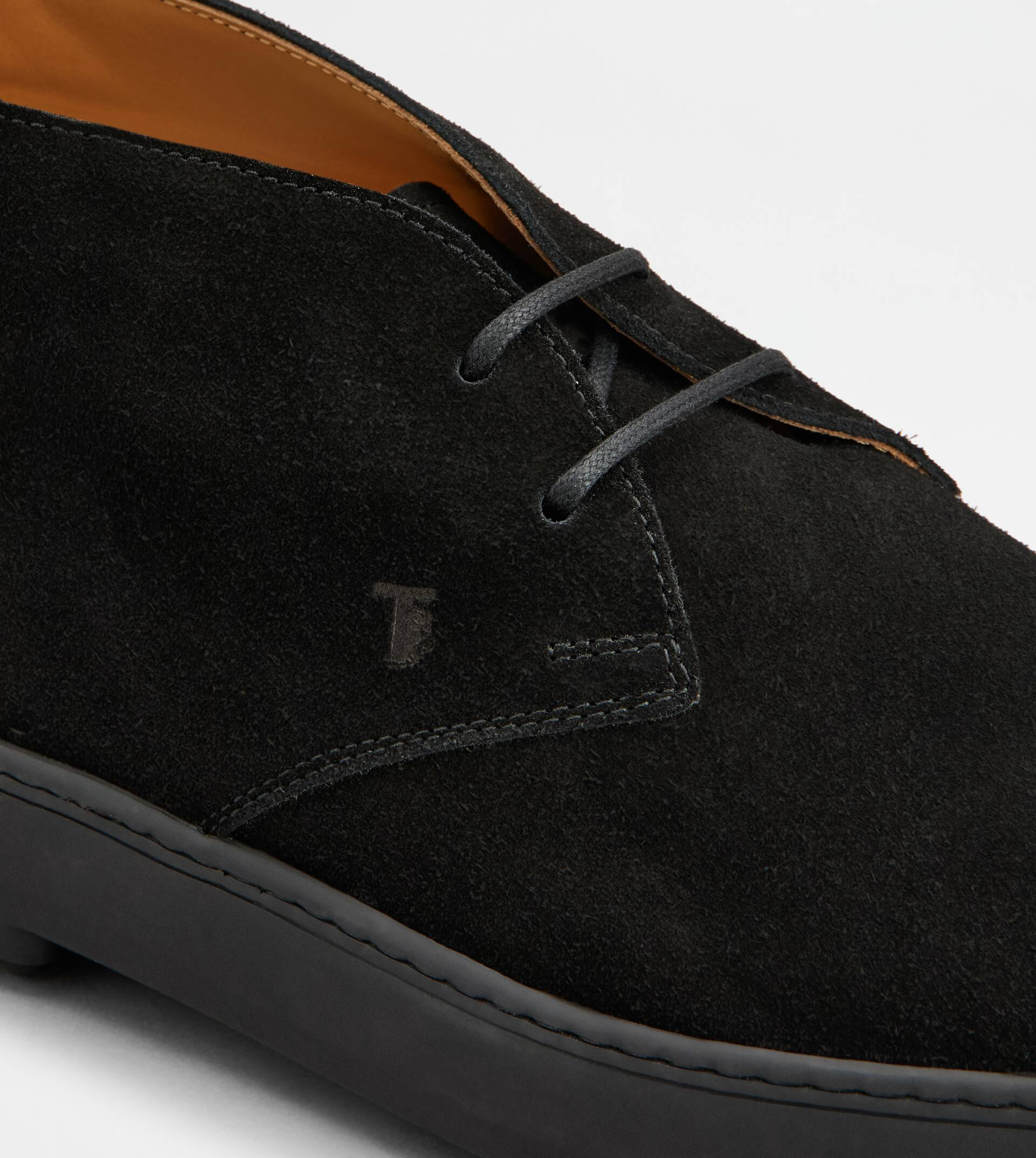 WINTER GOMMINO DESERT BOOTS IN SUEDE - BLACK - 6