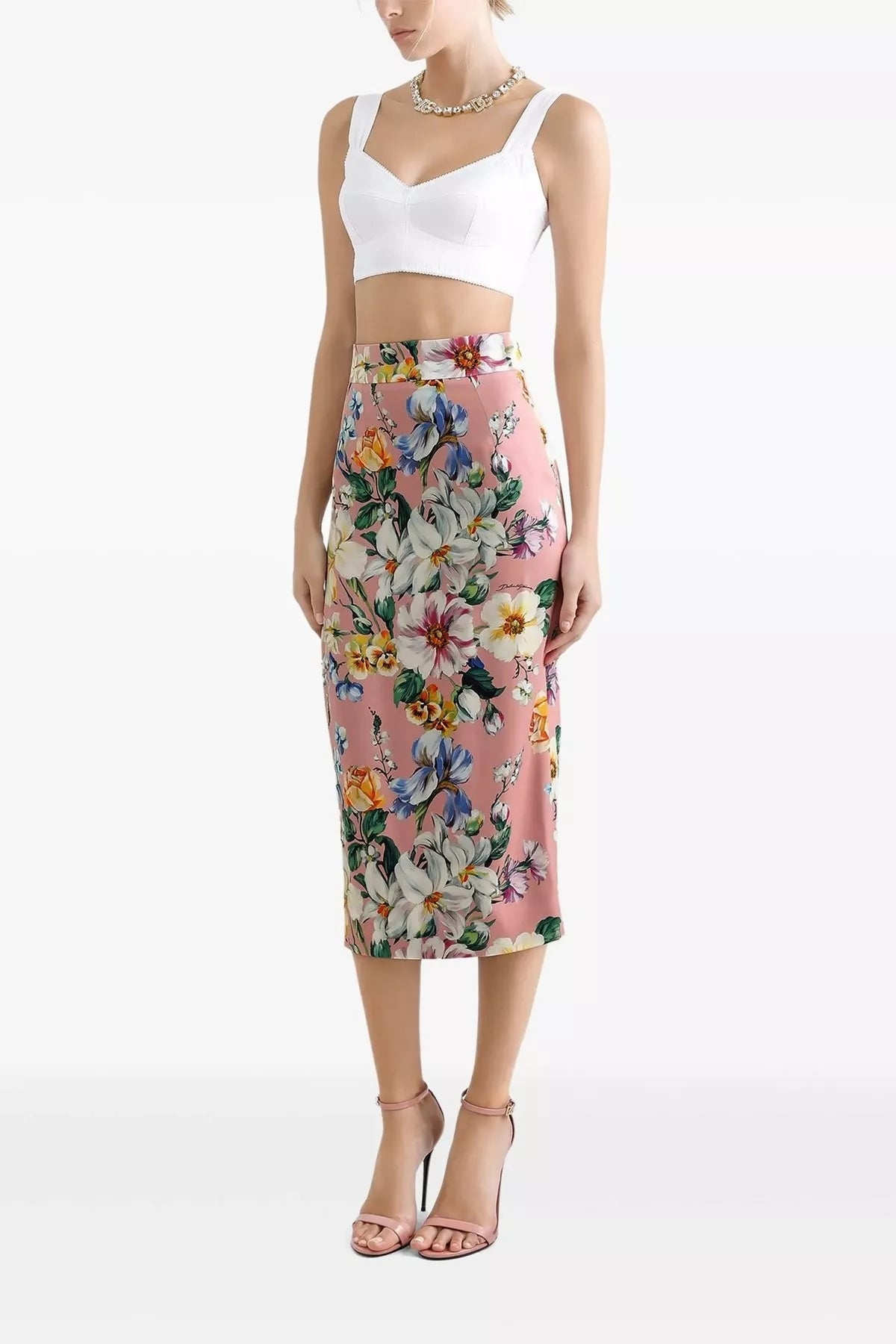 スカート DOLCE & GABBANA Floral longuette skirt Multicolor Dolce & Gabbana Dolce & Gabbana Women Floral Longuette Skirt