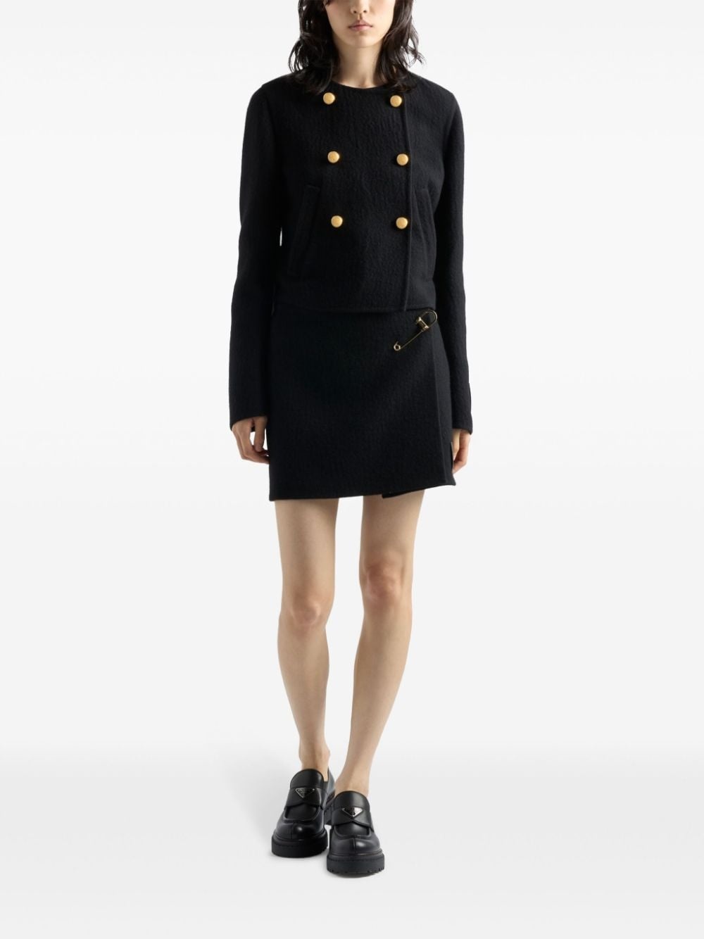 Double-breasted twill jacket - 2